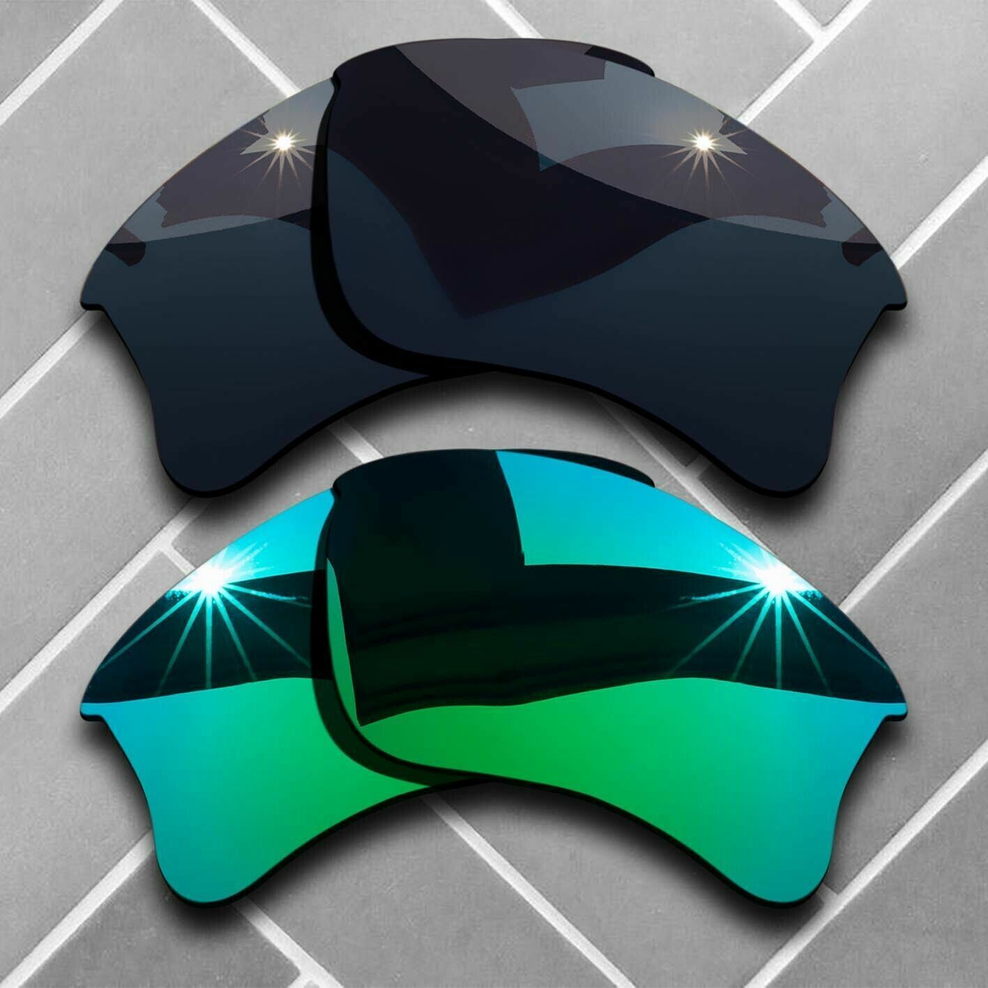 Polarized Replacement lenses for-Oakley Flak Jacket XLJ Anti-Scratch Choices US