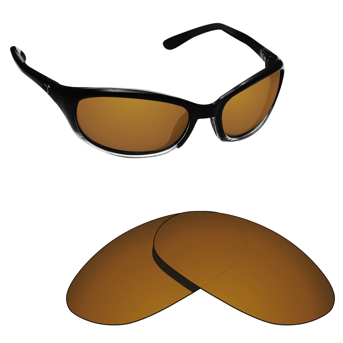 Hawkry Polarized Replacement Lenses for-Costa Harpoon Sunglass - Multiple