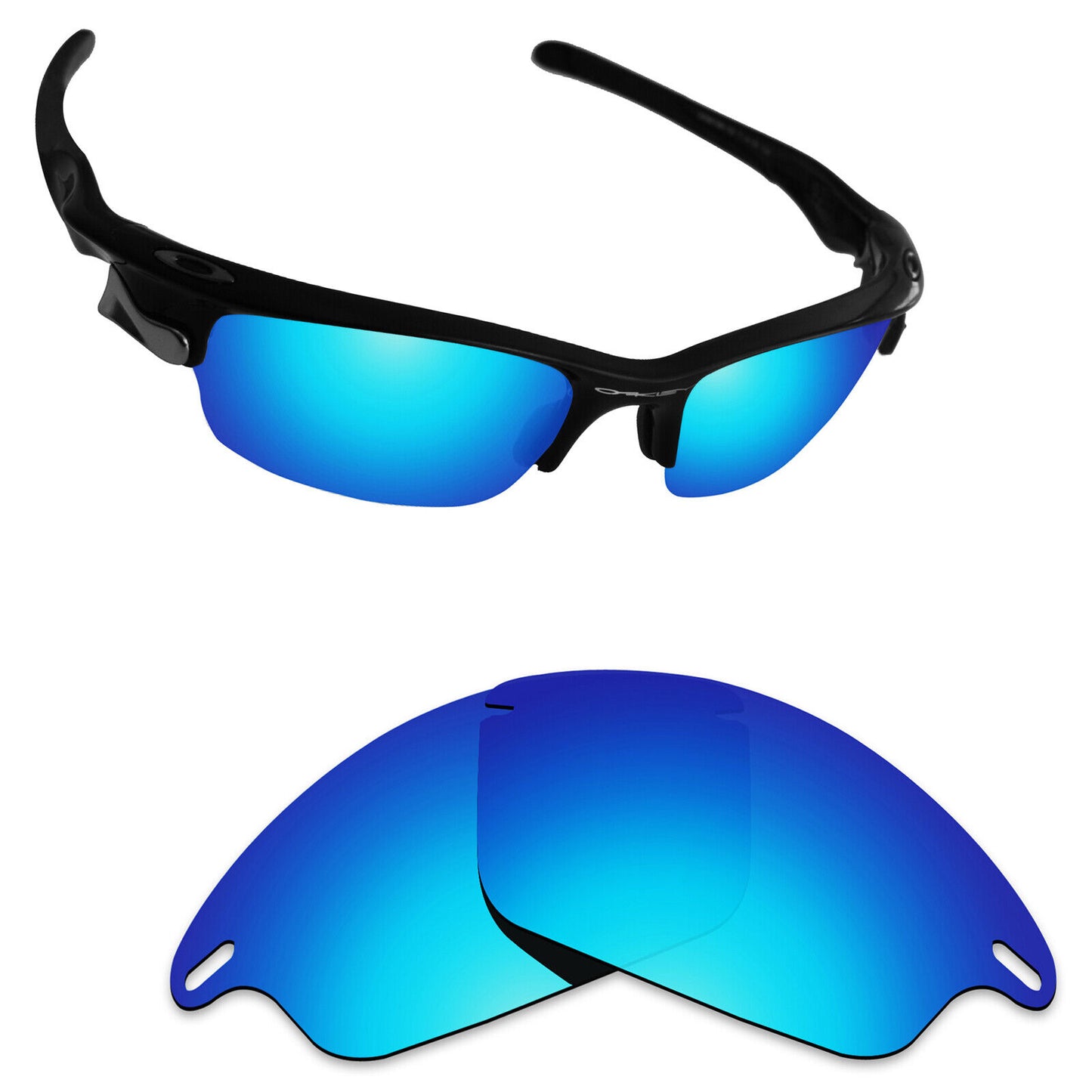 Hawkry Polarized Replacement Lenses for-Oakley Fast Jacket OO9097 - Options