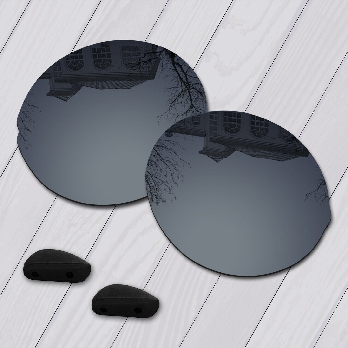 POLARIZED Replacement Lenses & Nose pad For-Oakley Madman OO6019 Anti-Scratch