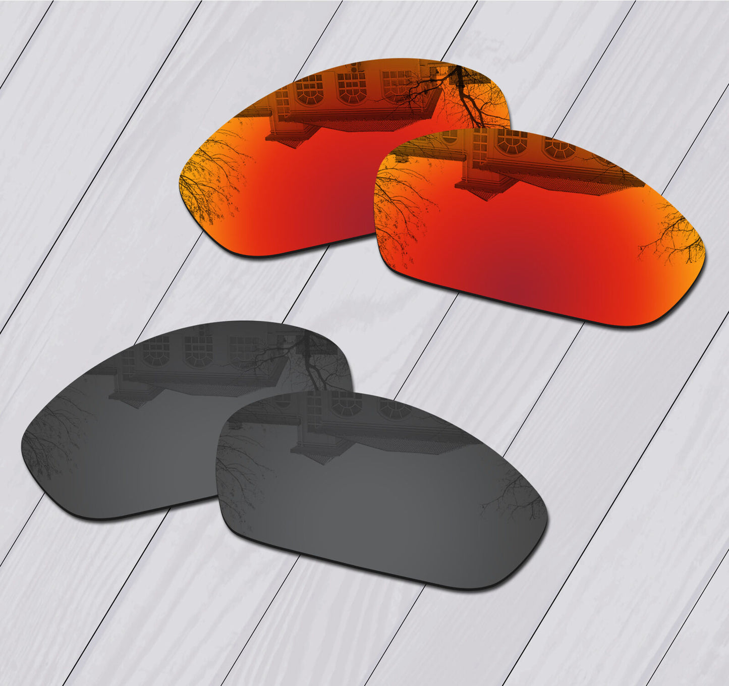 POLARIZED Replacement Lenses For-Oakley Straight Jacket 2007 Anti-Scratch Option