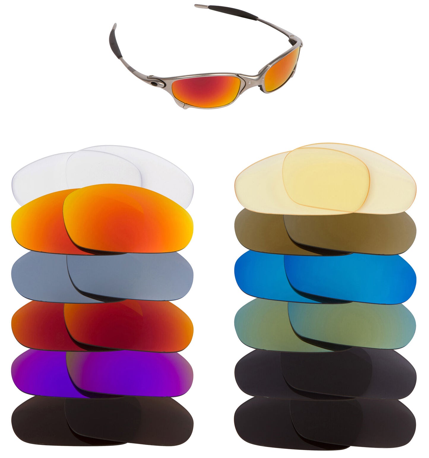 LenSwitch Replacement Lenses for Oakley Romeo 1 Sunglasses Multiple
