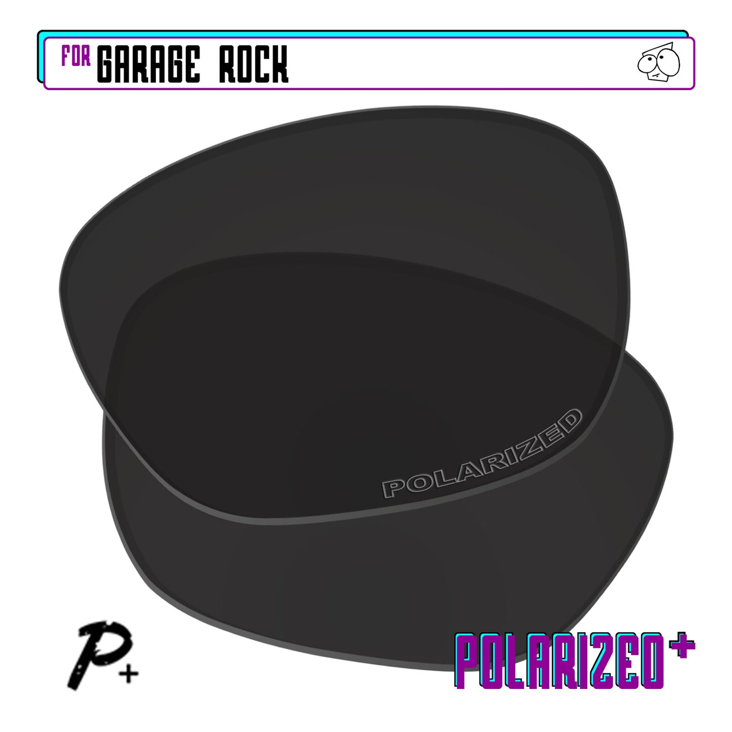 POLARIZED+ Replacement Lens For-Oakley Garage Rock Sunglass Anti-Scratch