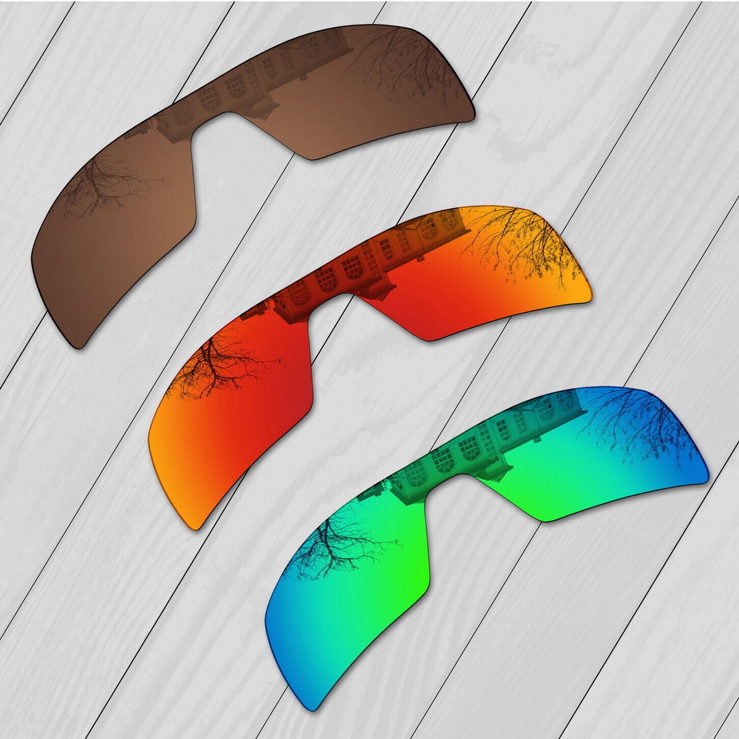 POLARIZED Replacement Lenses For-Oakley Oil Rig Sunglasses Anti-Scratch