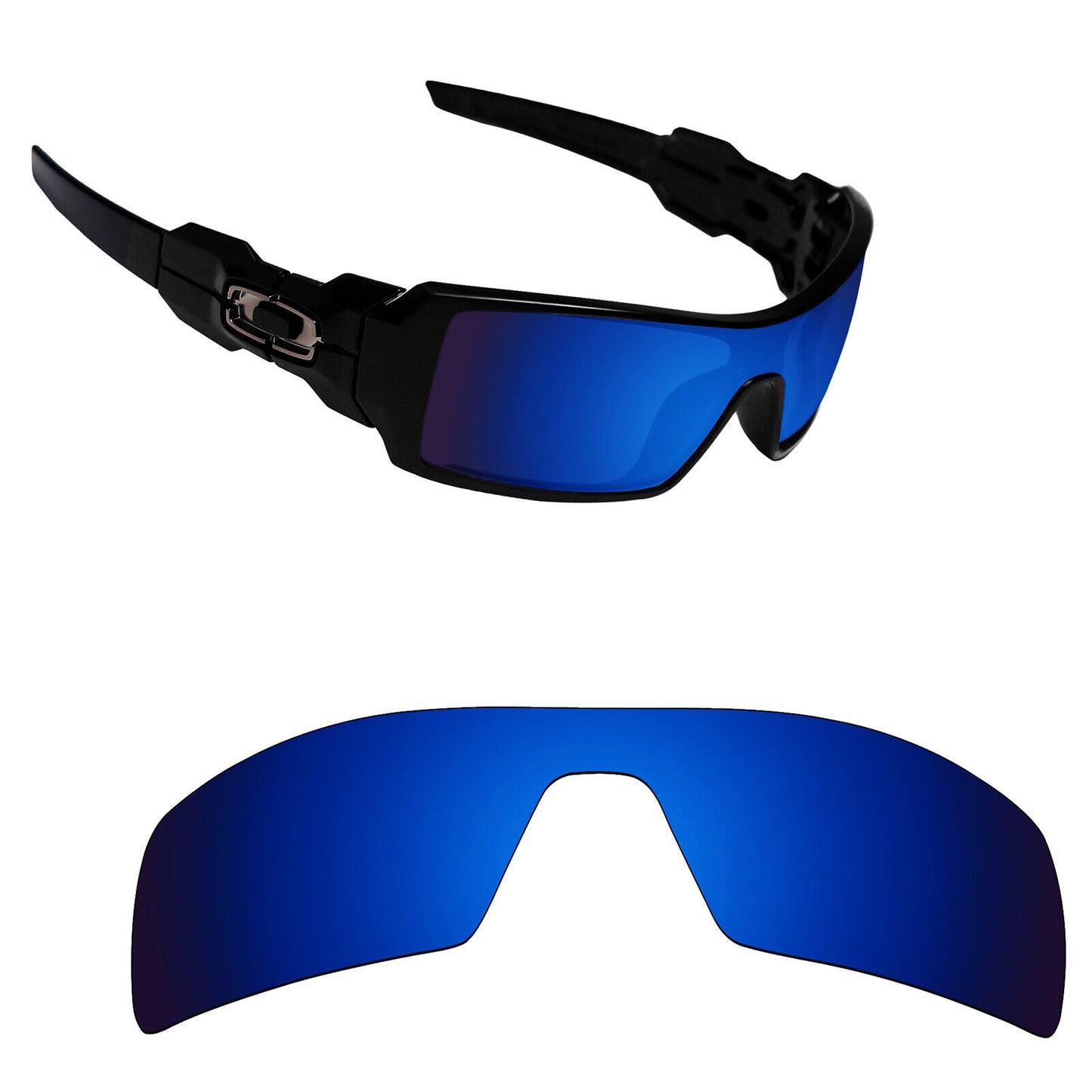 Hawkry Polarized Replacement Lenses for-Oakley Oil Rig Sunglass - Options