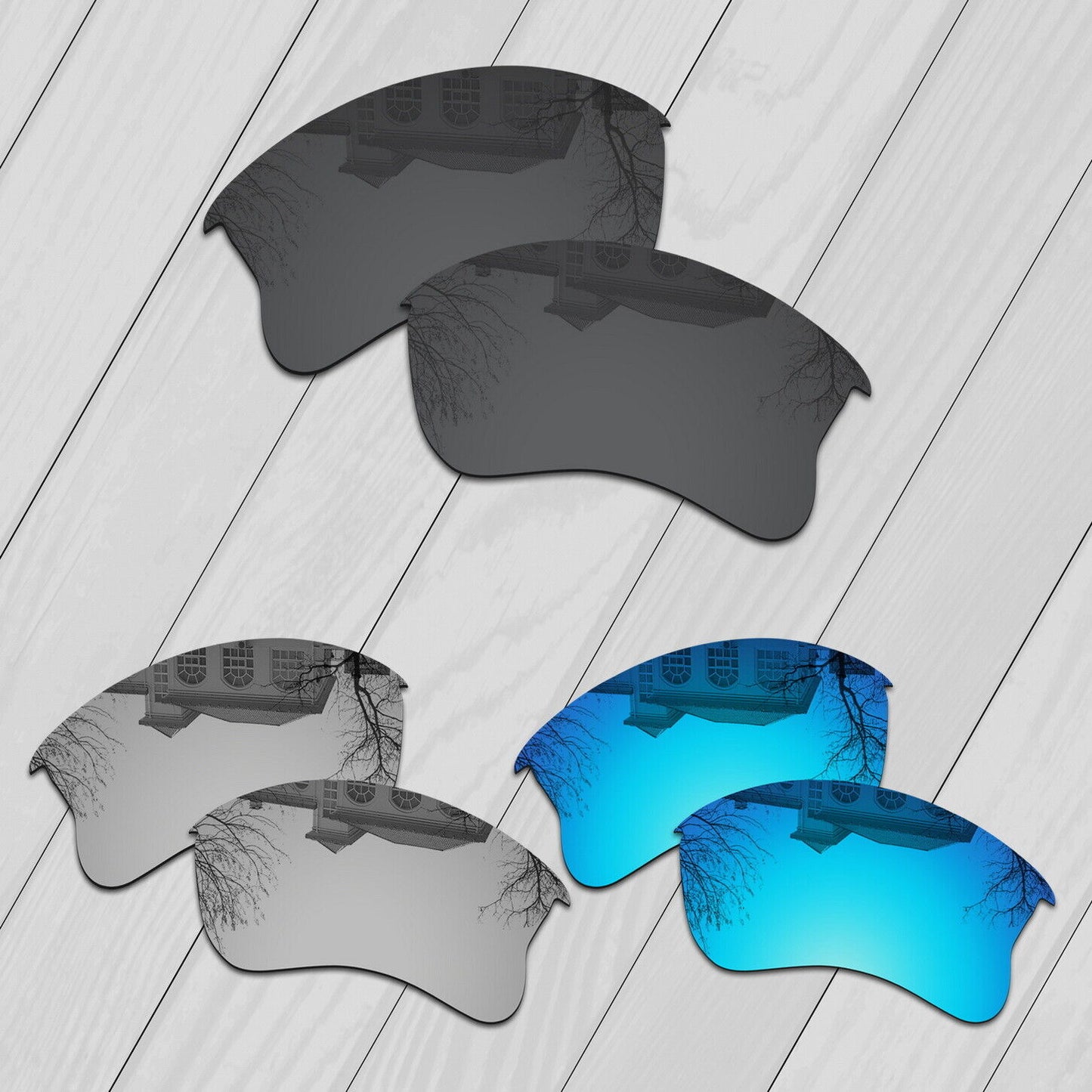 POLARIZED Replacement Lenses For-Oakley Flak Jacket XLJ Anti-Scratch Options