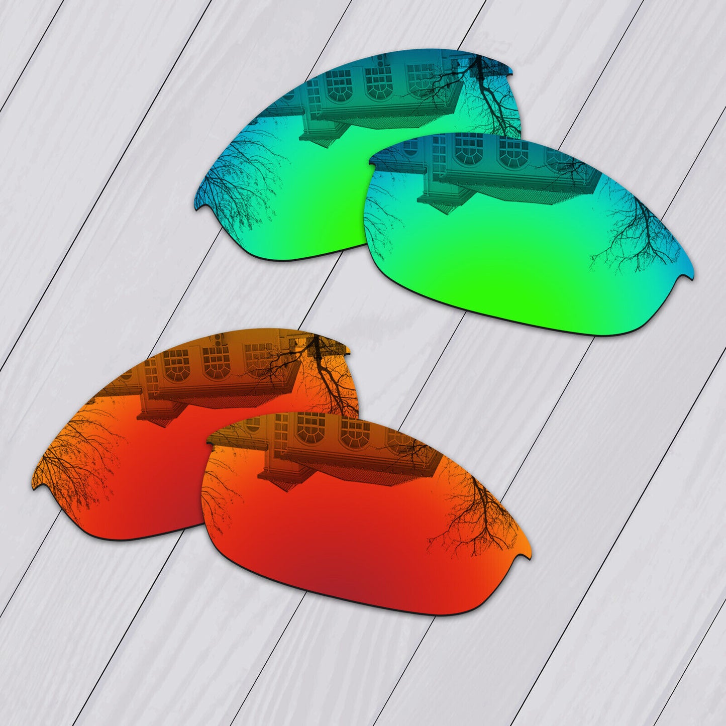 POLARIZED Replacement Lenses For-Oakley Half Jacket Sunglasses Anti-Scratch