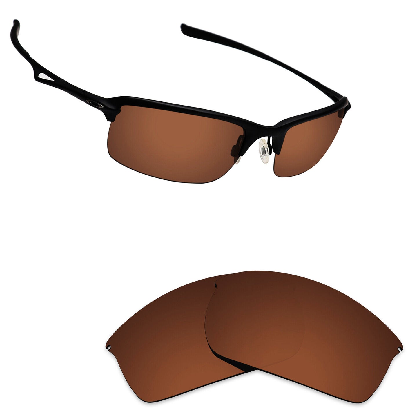 Hawkry Polarized Replacement Lenses for-Oakley Wiretap Sunglass - Multiple