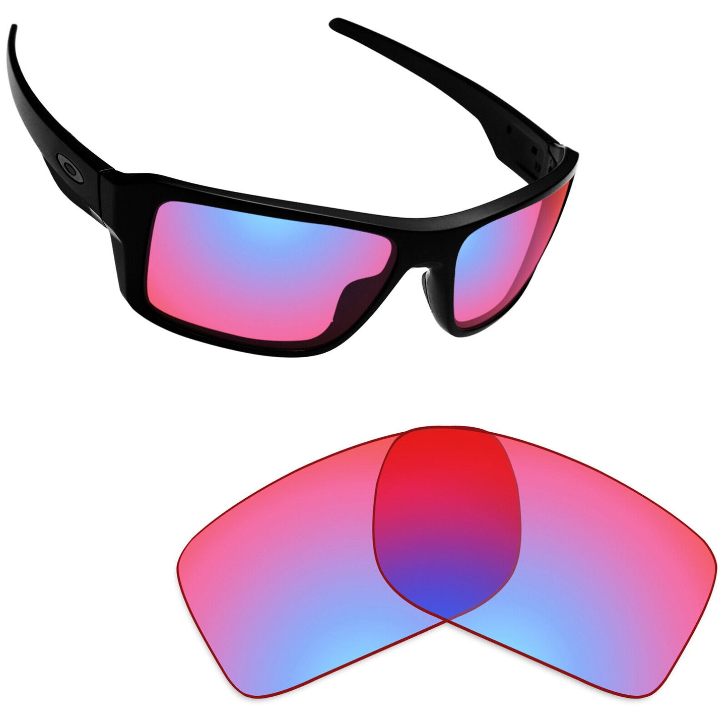 Hawkry Polarized Replacement Lenses for-Oakley Double Edge OO9380 - Multiple
