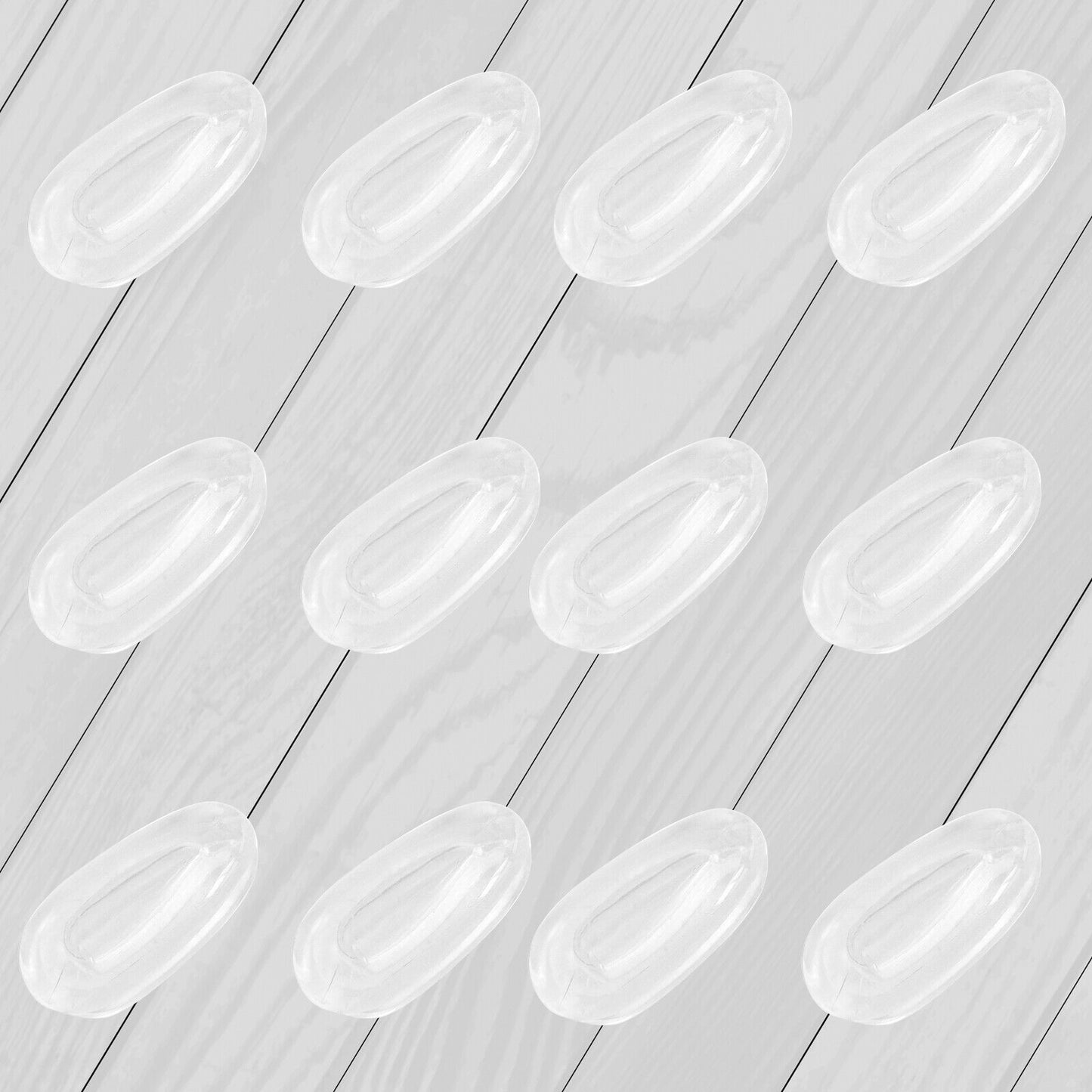 TargetVision Replacement Clear Nose pads For-Oakley Deviation OO4061 Sunglasses