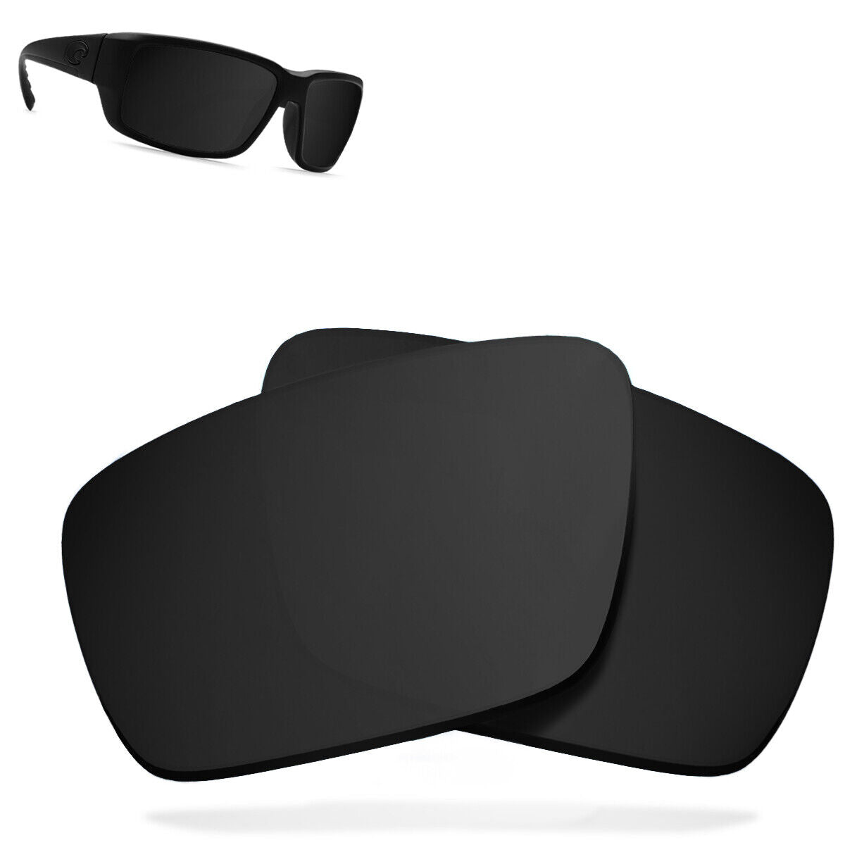 LenSwitch Replacement Lenses for COSTA DEL MAR FANTAIL Sunglasses Multi-Color