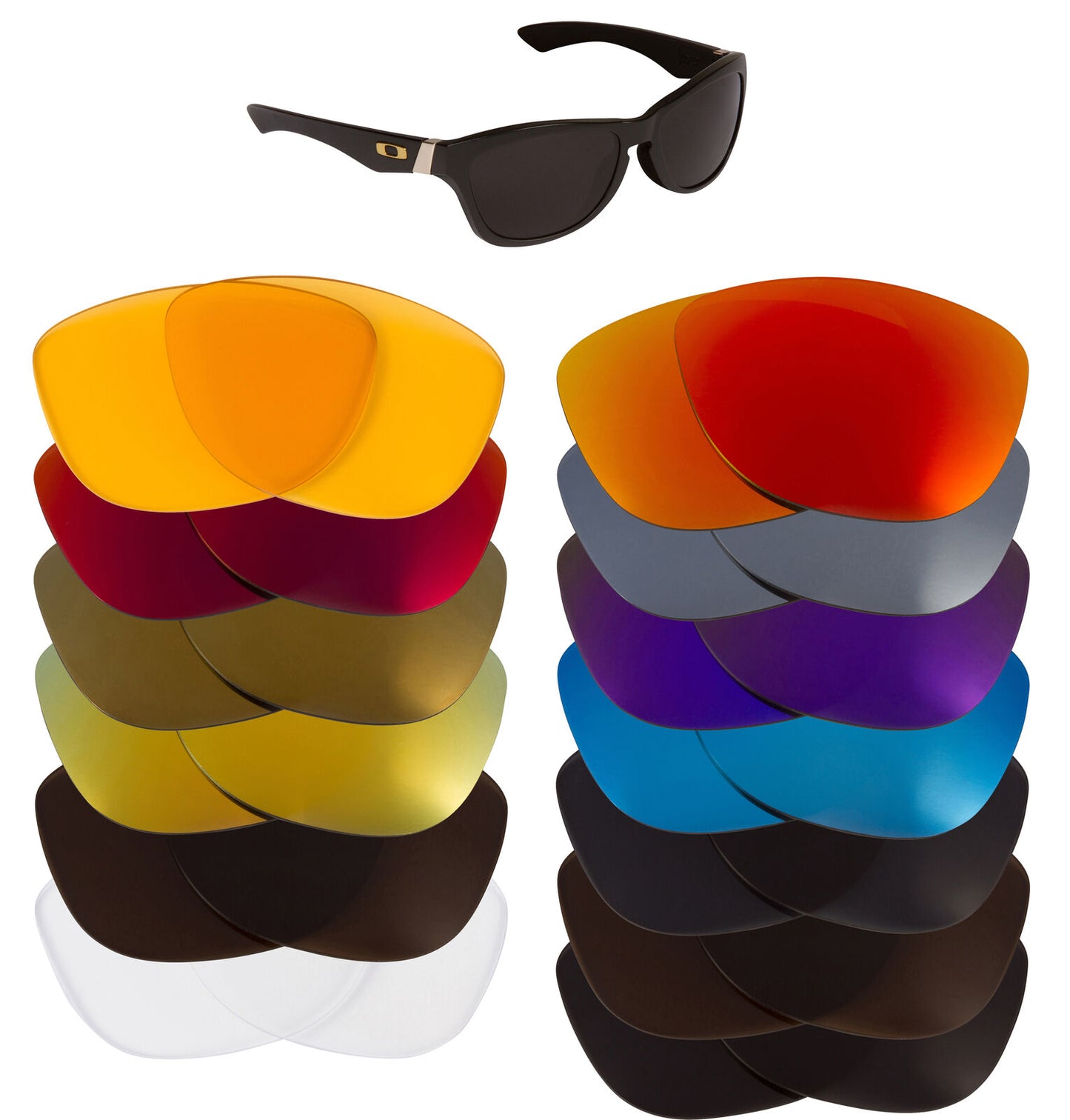 LenSwitch Replacement Lenses for Oakley Jupiter Sunglasses Multi-Color