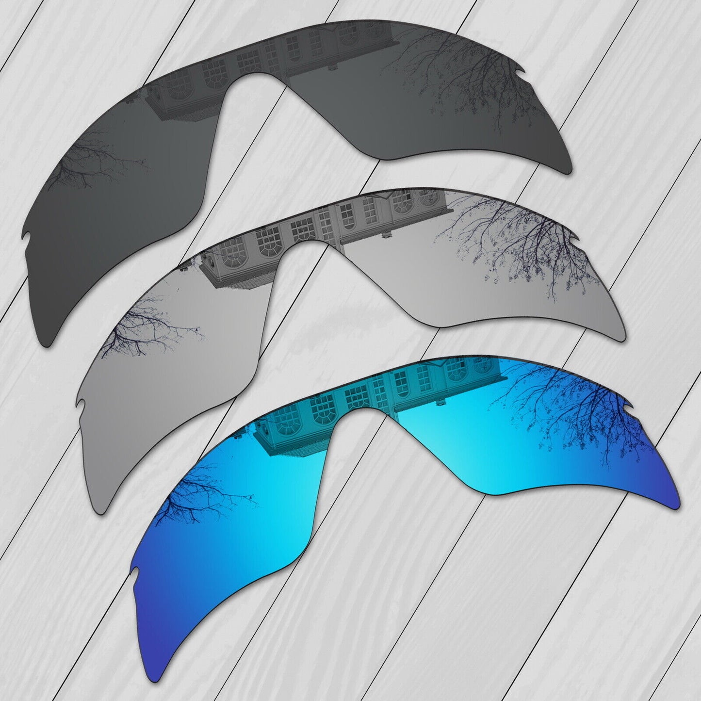 POLARIZED Replacement Lot Lenses For-Oakley Radar Range Sunglasses Anti-Scratch