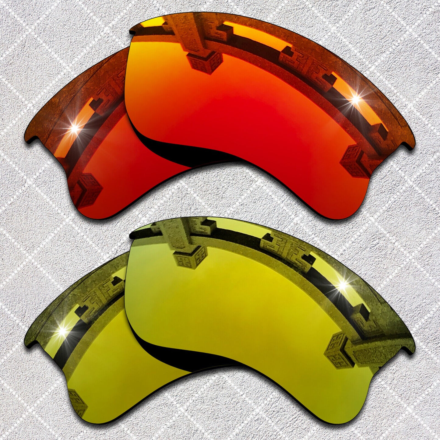 HeyRay Replacement Lenses for Flak Jacket XLJ Sunglasses Polarized -Opt