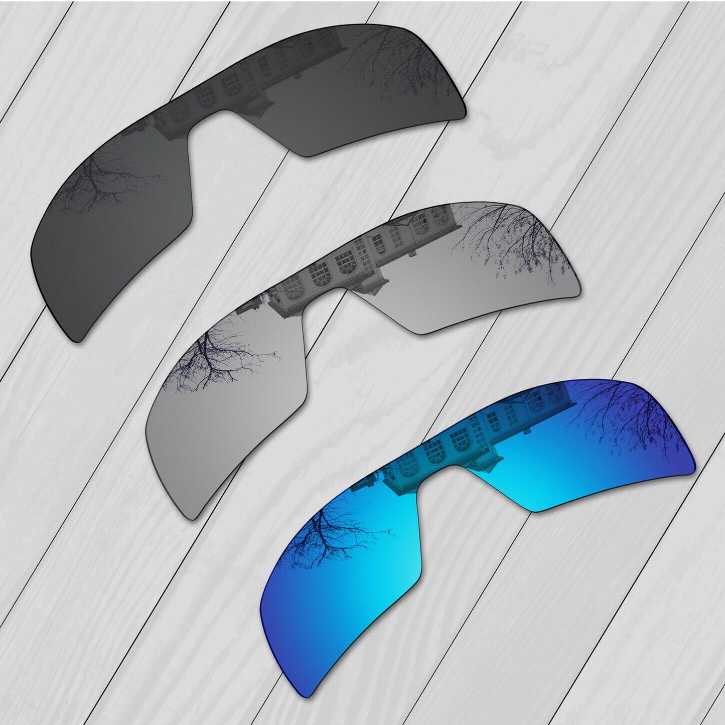 POLARIZED Replacement Lenses For-Oakley Oil Rig Sunglasses Anti-Scratch