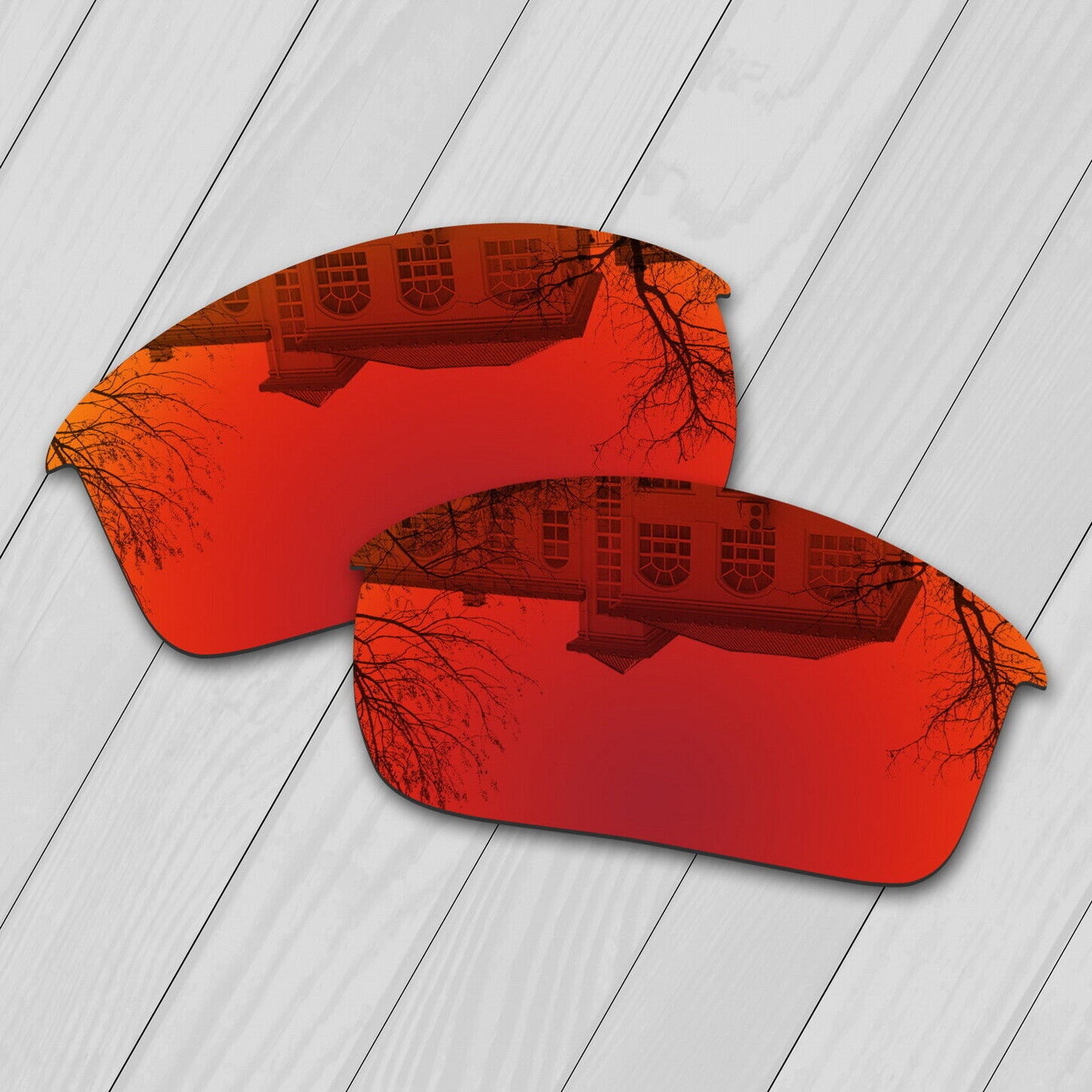POLARIZED Replacement Lenses For-Oakley Flak Jacket Sunglass Anti-Scratch