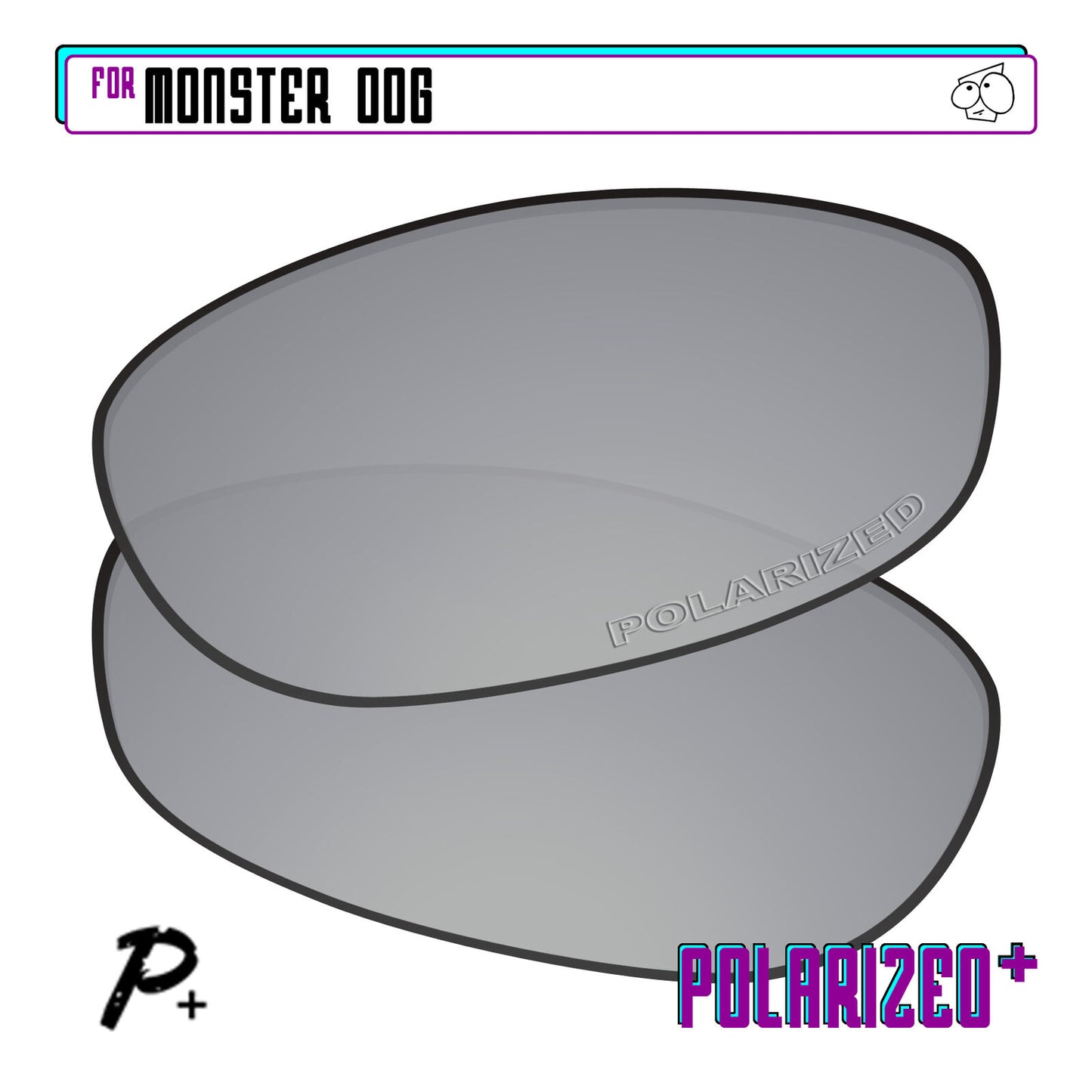 POLARIZED+ Replacement Lens For-Oakley Monster Dog Sunglass Anti-Scratch