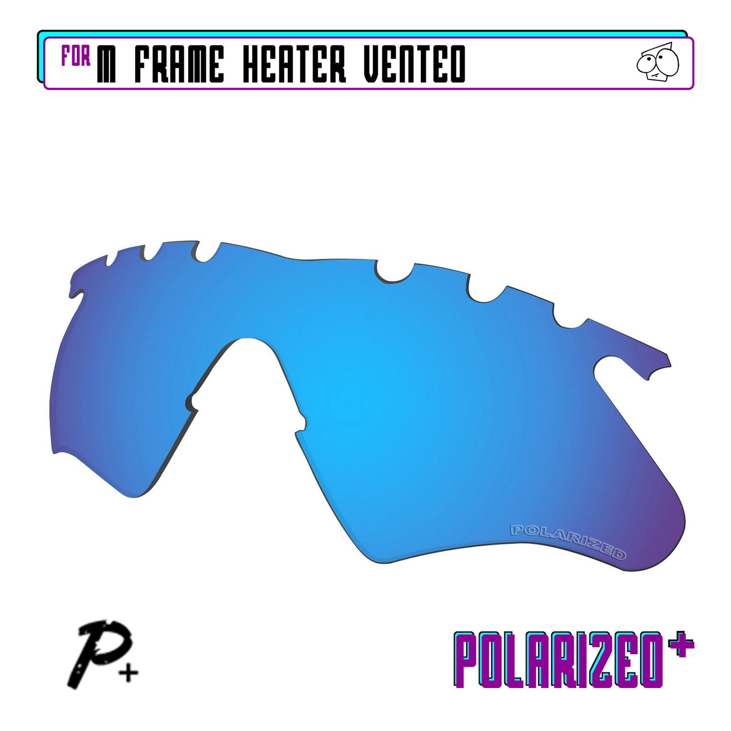 POLARIZED Replacement Lenses For-Oakley M Frame Heater Vented Anti-Scratch