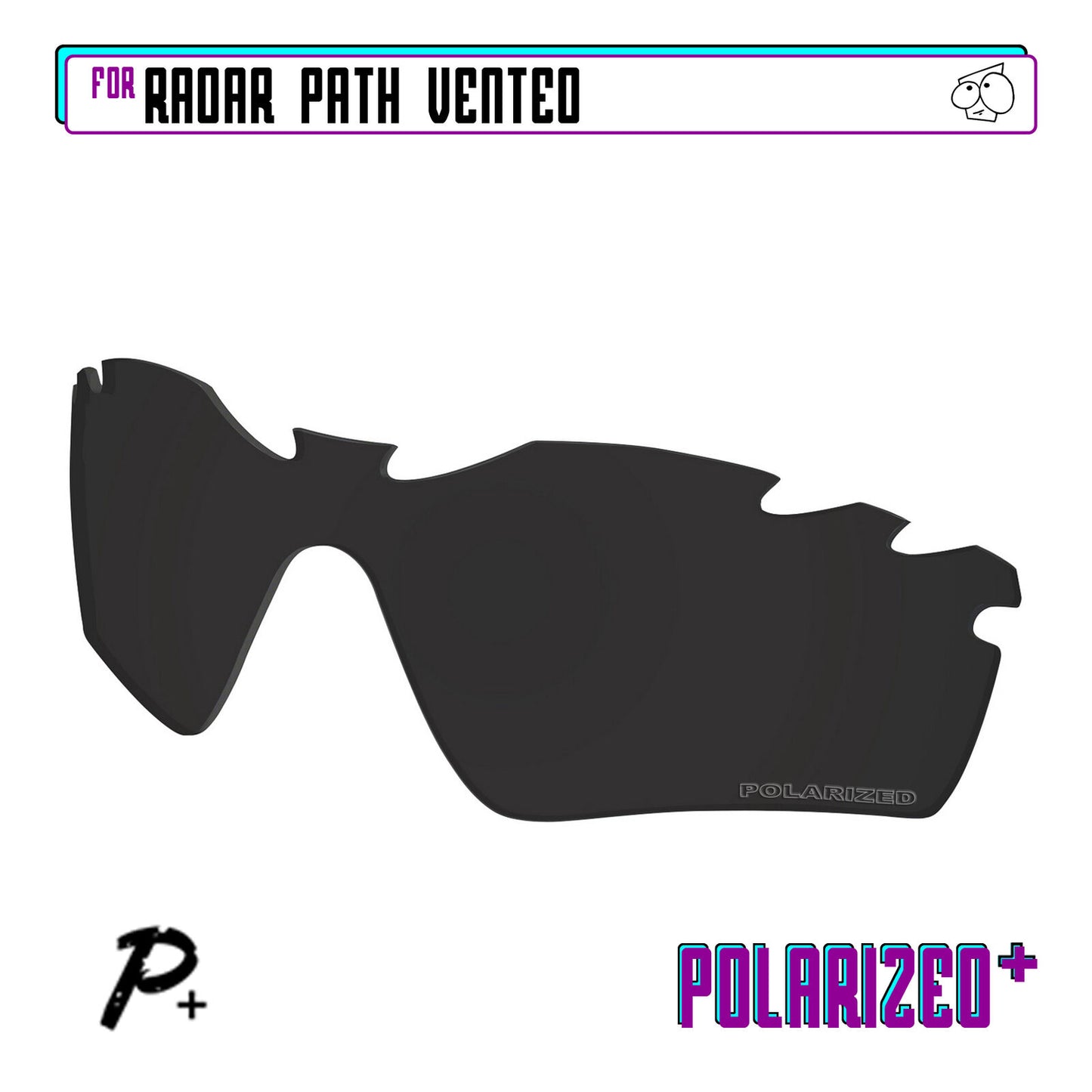 POLARIZED+ Replacement Lens For-Oakley Radar Path Vented Sunglass Anti-Scratch