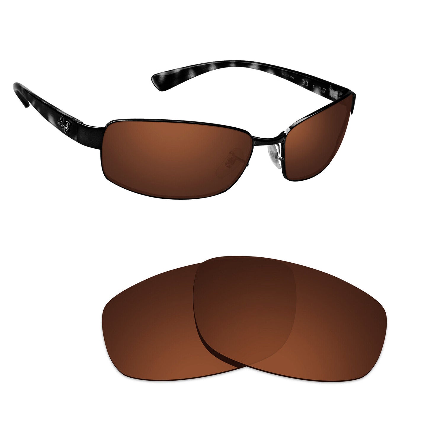 Hawkry Polarized Replacement Lenses for - RayBan-RB3364-62 Sunglass - Multiple