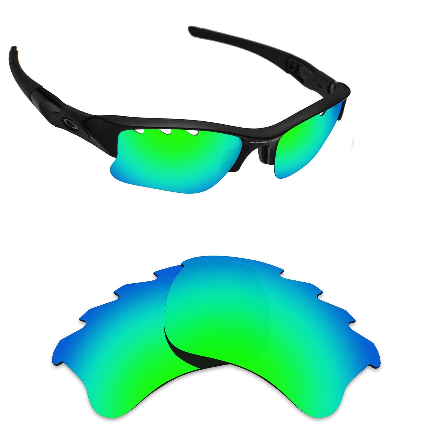 Hawkry Polarized Replacement Lenses for-Oakley Flak 2.0 XL Vented Sunglass - Opt