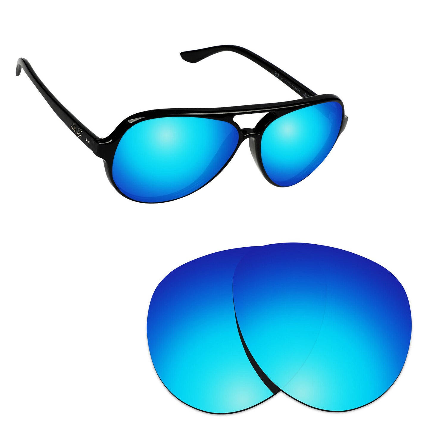 Hawkry Polarized Replacement Lenses for - RayBan-RB4125-59 Sunglass - Multiple