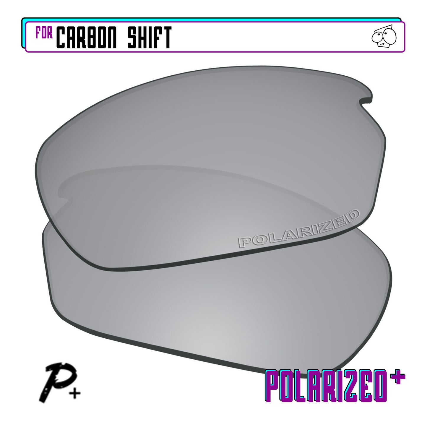 POLARIZED+ Replacement Lens For-Oakley Carbon Shift Sunglass Anti-Scratch