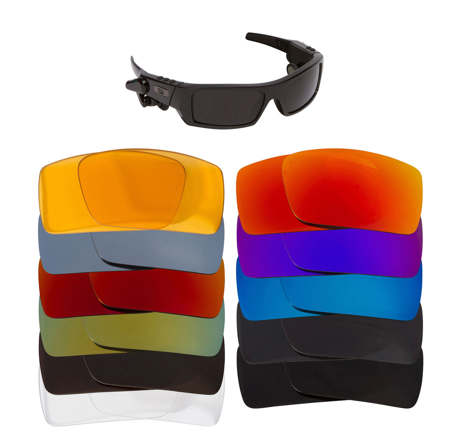 LenSwitch Replacement Lenses for Oakley Thump 2 Sunglasses Multi-Color