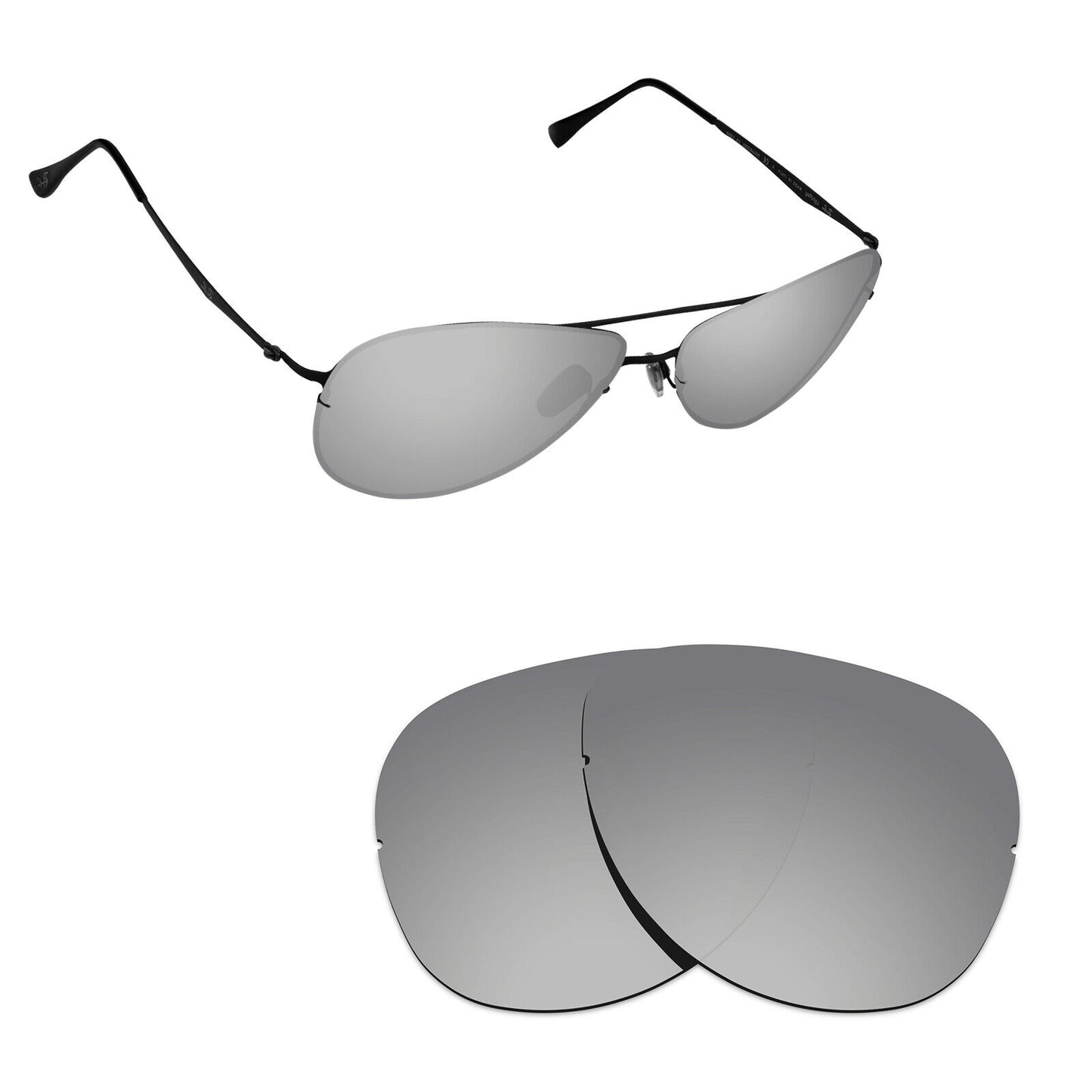 Hawkry Polarized Replacement Lenses for - RayBan-RB8052-61 Sunglass - Multiple