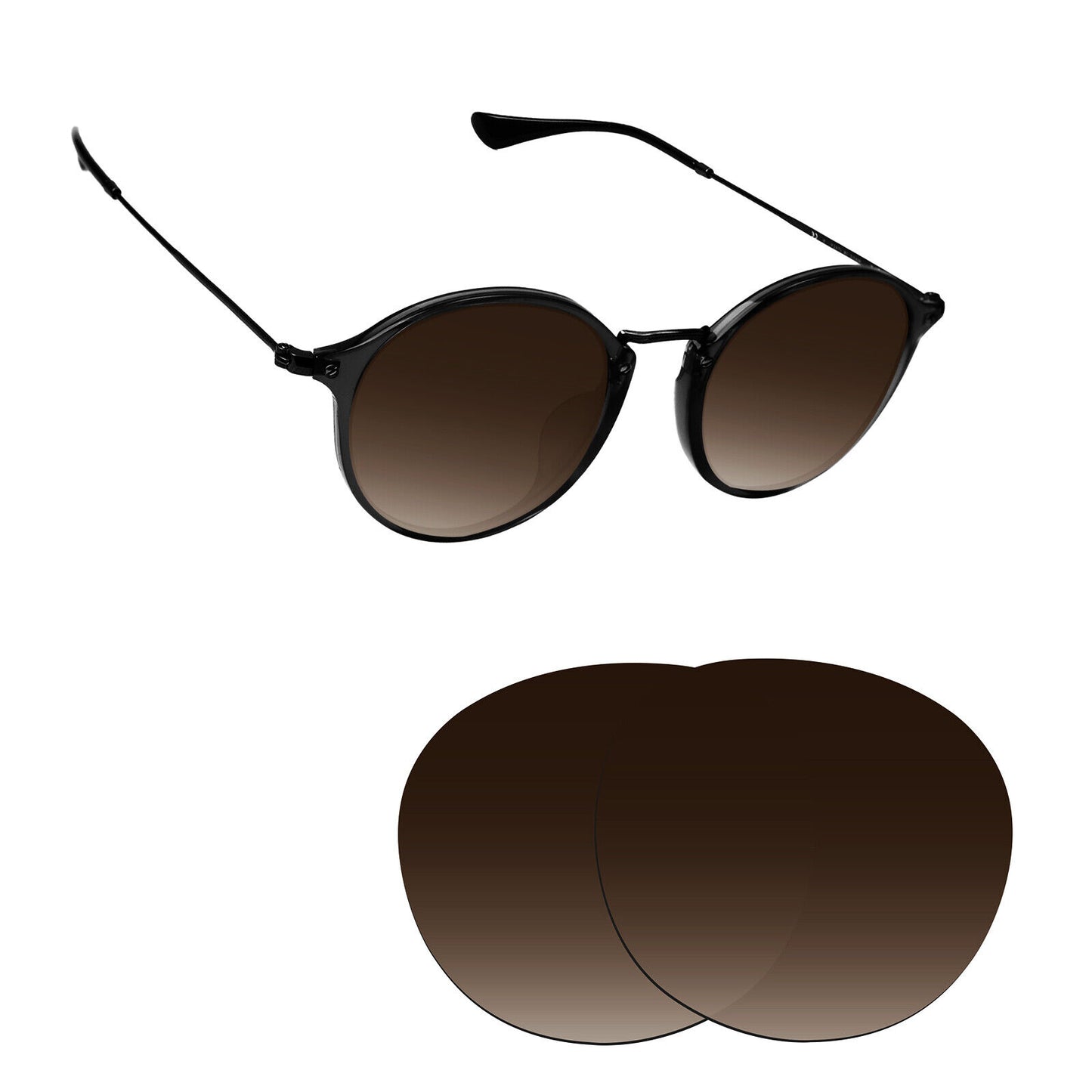 Hawkry Polarized Replacement Lenses for - RayBan-RB2447-52 Sunglass - Multiple