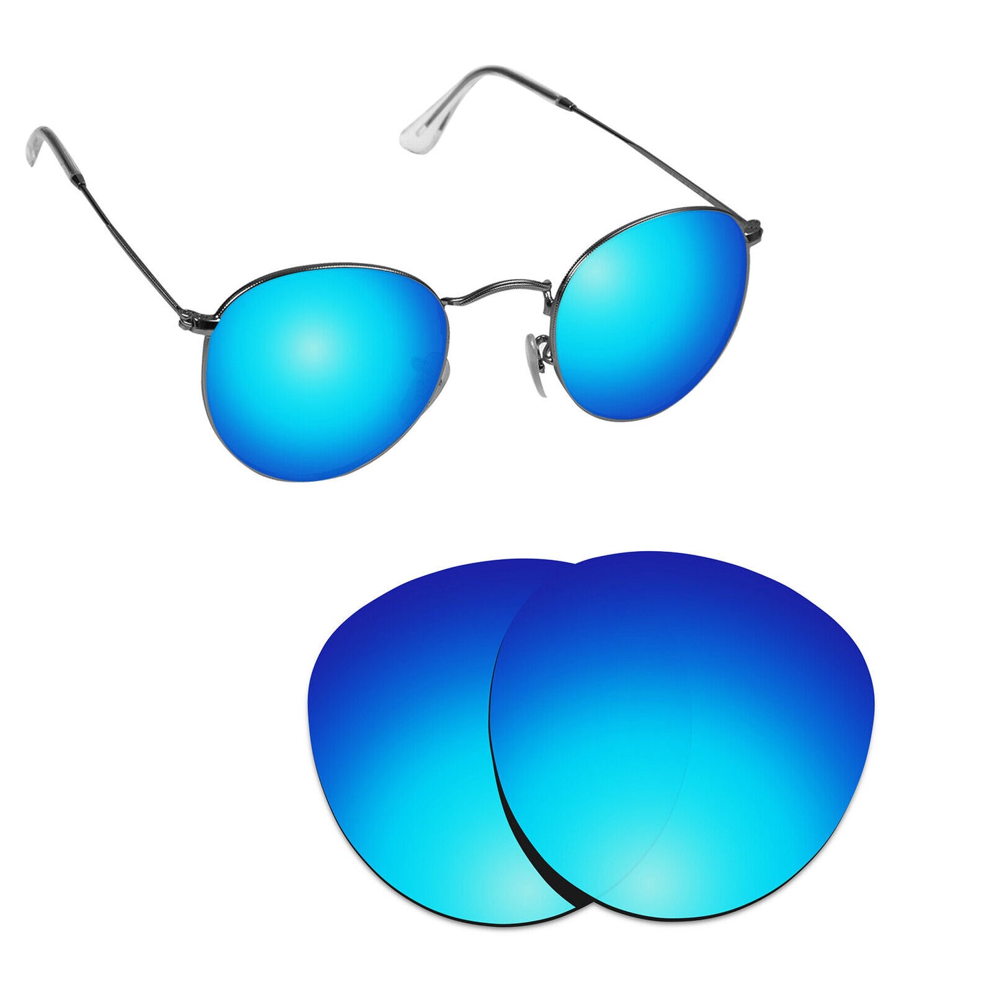 Hawkry Polarized Replacement Lenses for - RayBan-RB3447-50 Sunglass - Multiple