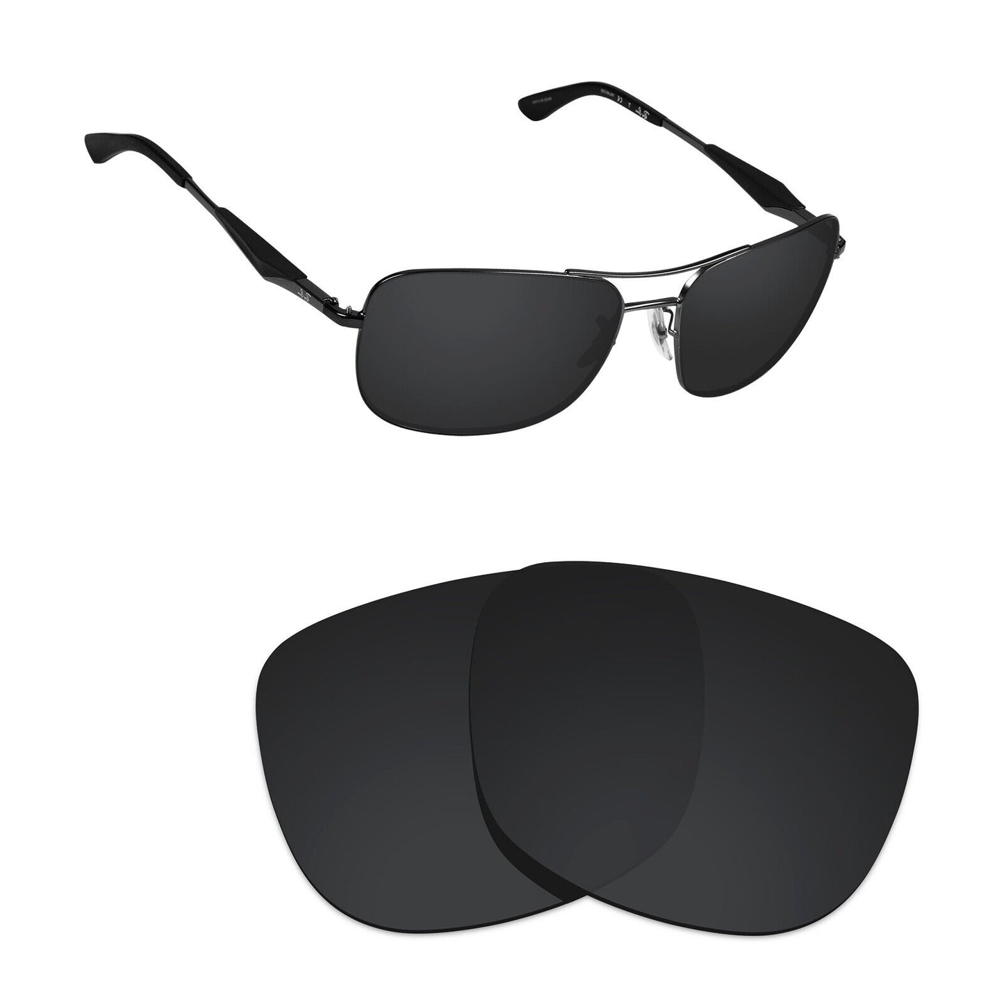 Hawkry Polarized Replacement Lenses for - RayBan-RB3515-61 Sunglass - Multiple