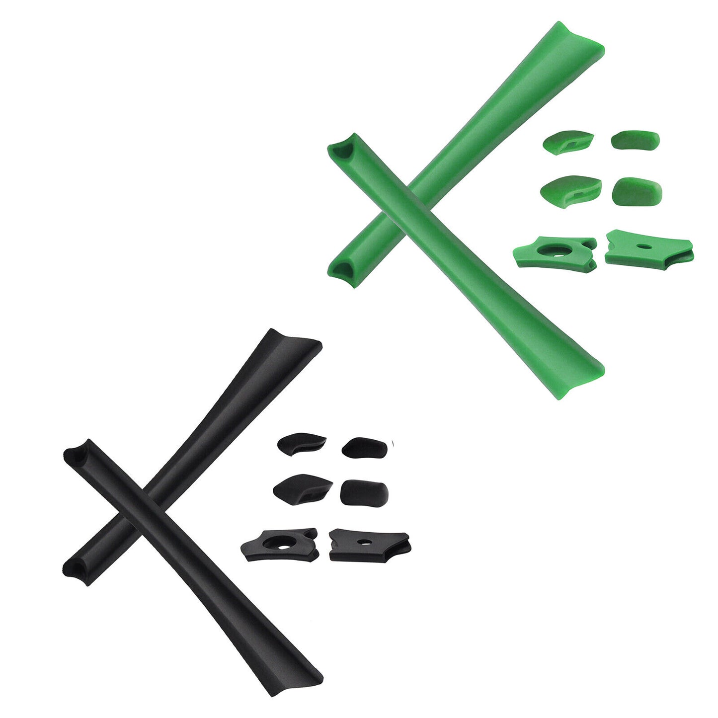 Hawkry Replacement Earsocks & Nosepieces Kits for-Oakley Flak Jacket XLJ - Multi
