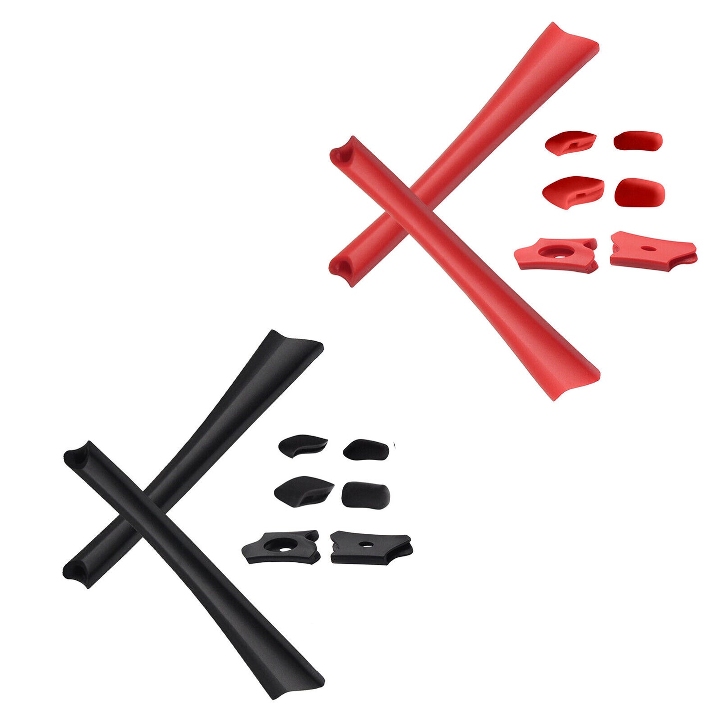 Hawkry Replacement Earsocks & Nosepieces Kits for-Oakley Flak Jacket XLJ - Multi