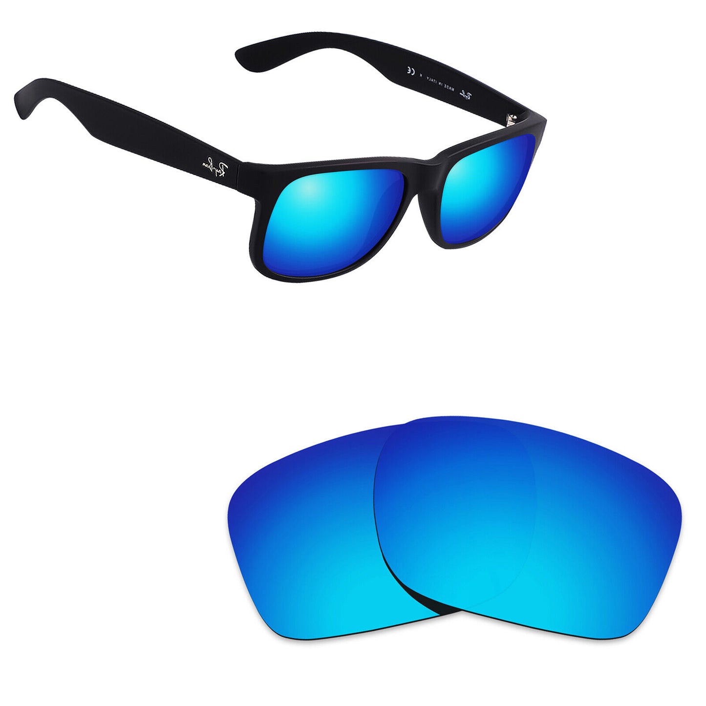 Hawkry Polarized Replacement Lens for-RayBan RB4165-51 Sunglass - Options