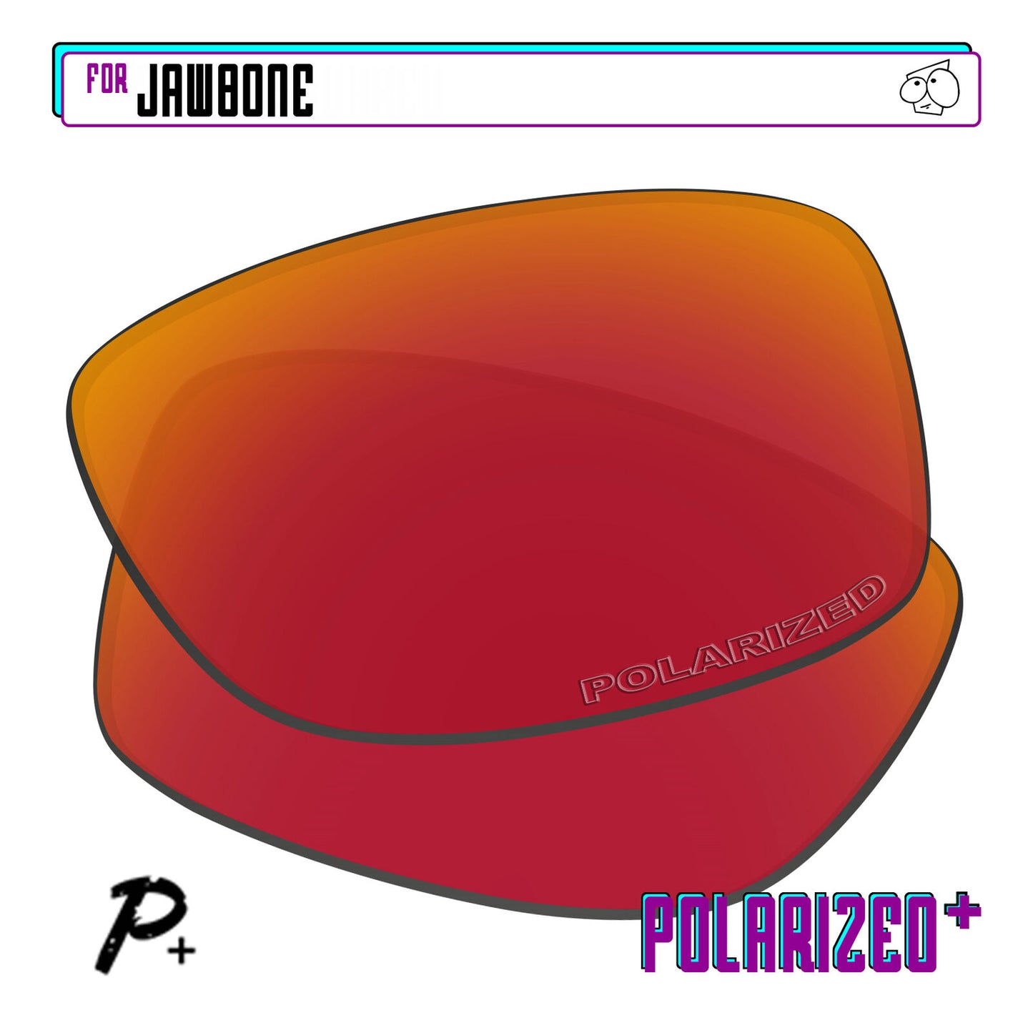 POLARIZED+ Replacement Lens For-Oakley Jawbone Sunglass Anti-Scratch