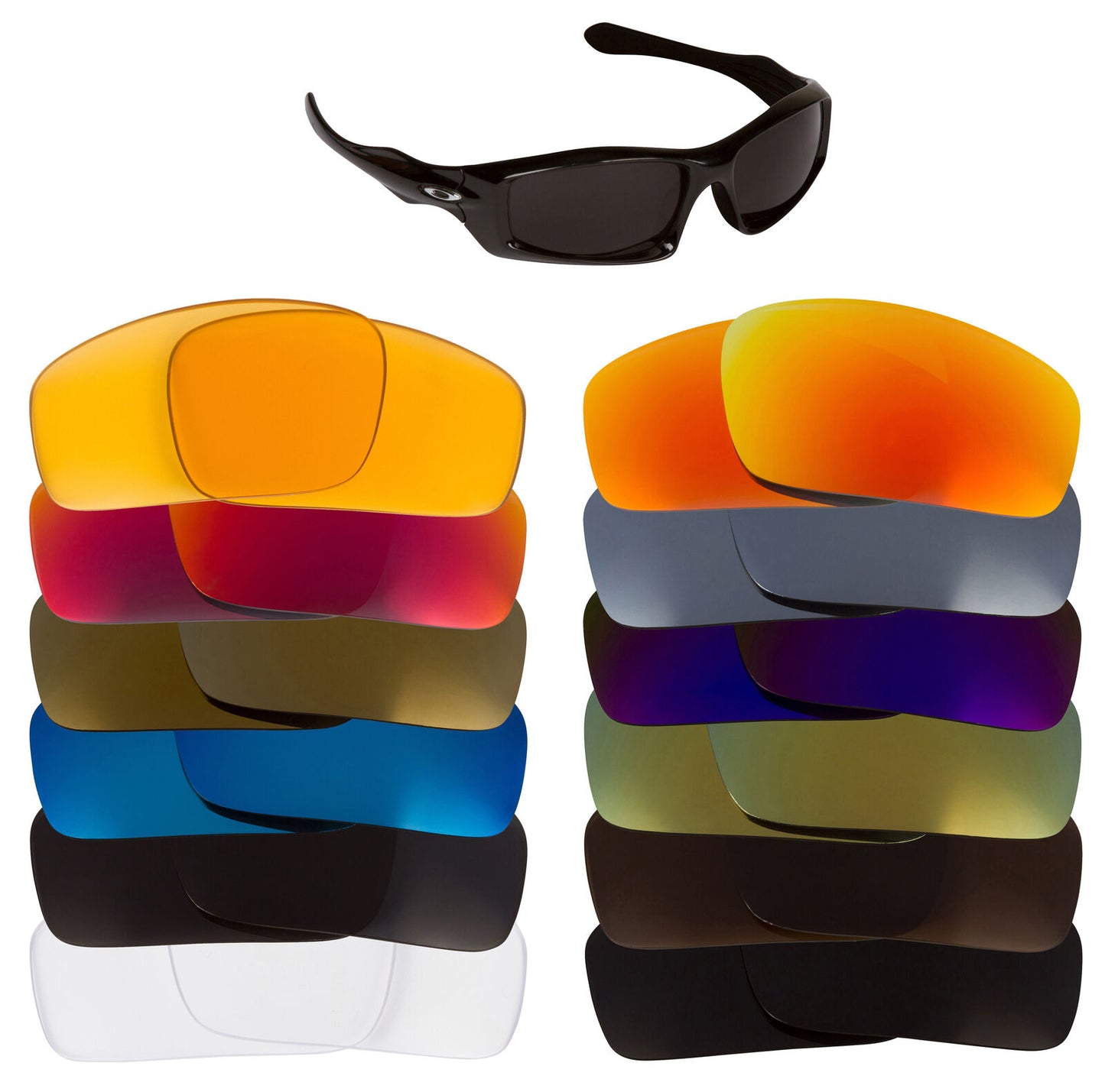 LenSwitch Replacement Lenses for Oakley Monster Pup Sunglasses Multi-Color