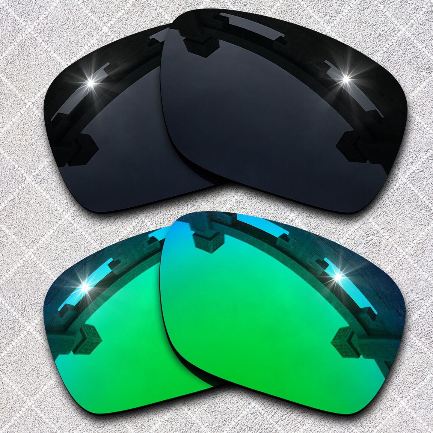 HeyRay Replacement Lenses for Crankcase OO9165 Sunglasses Polarized - Opt