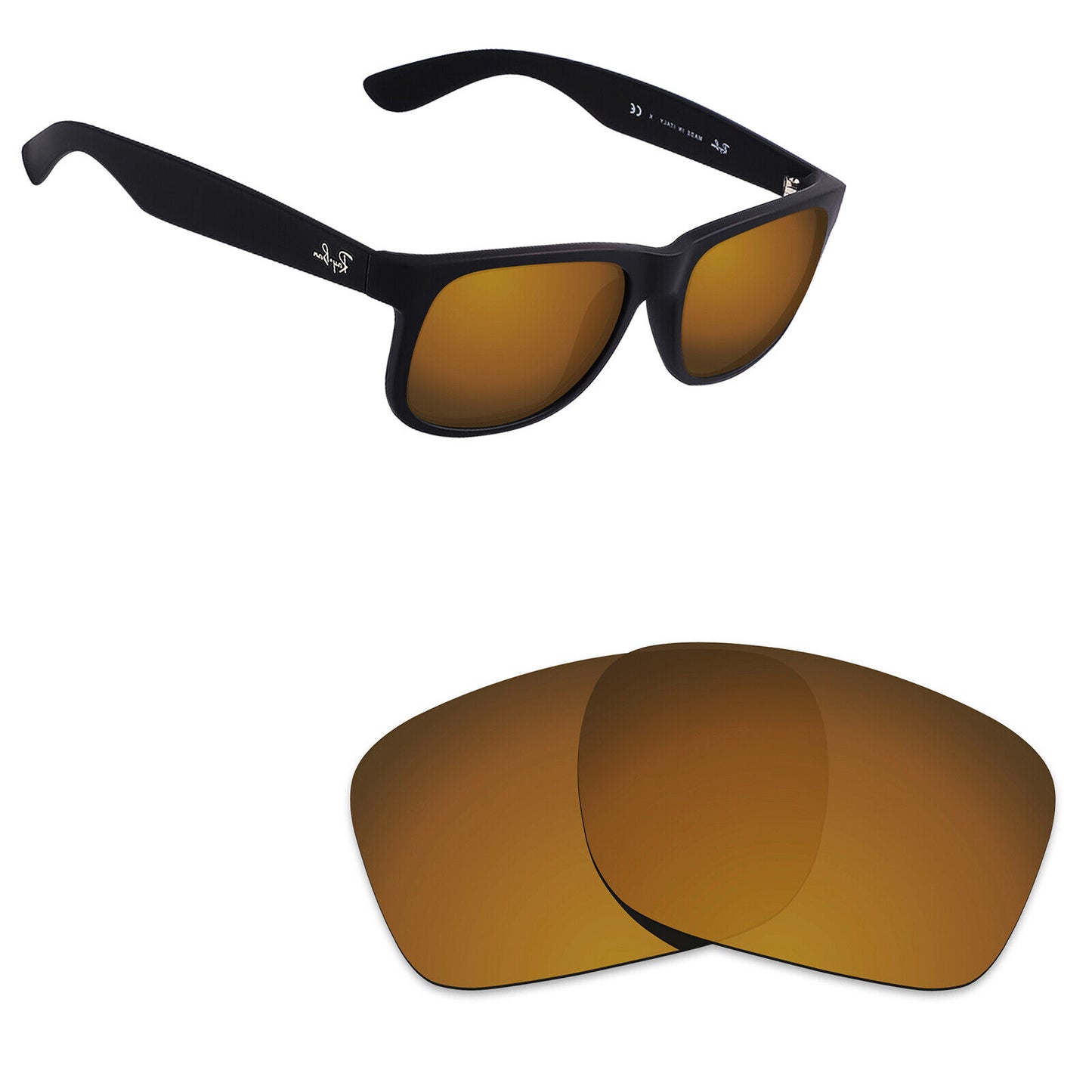 Hawkry Polarized Replacement Lenses for - RayBan-RB4165-51 Sunglass - Multiple