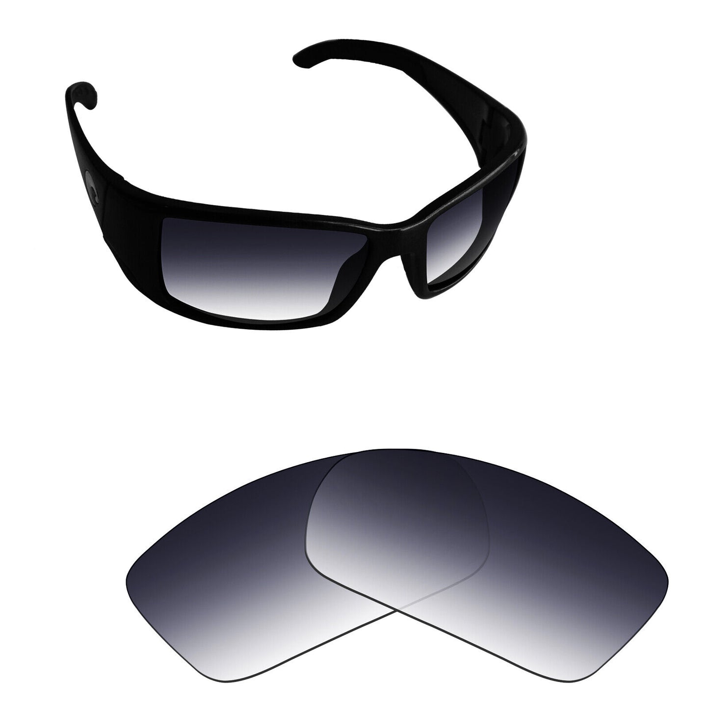 Hawkry Polarized Replacement Lenses for-Costa Blackfin Sunglass - Options