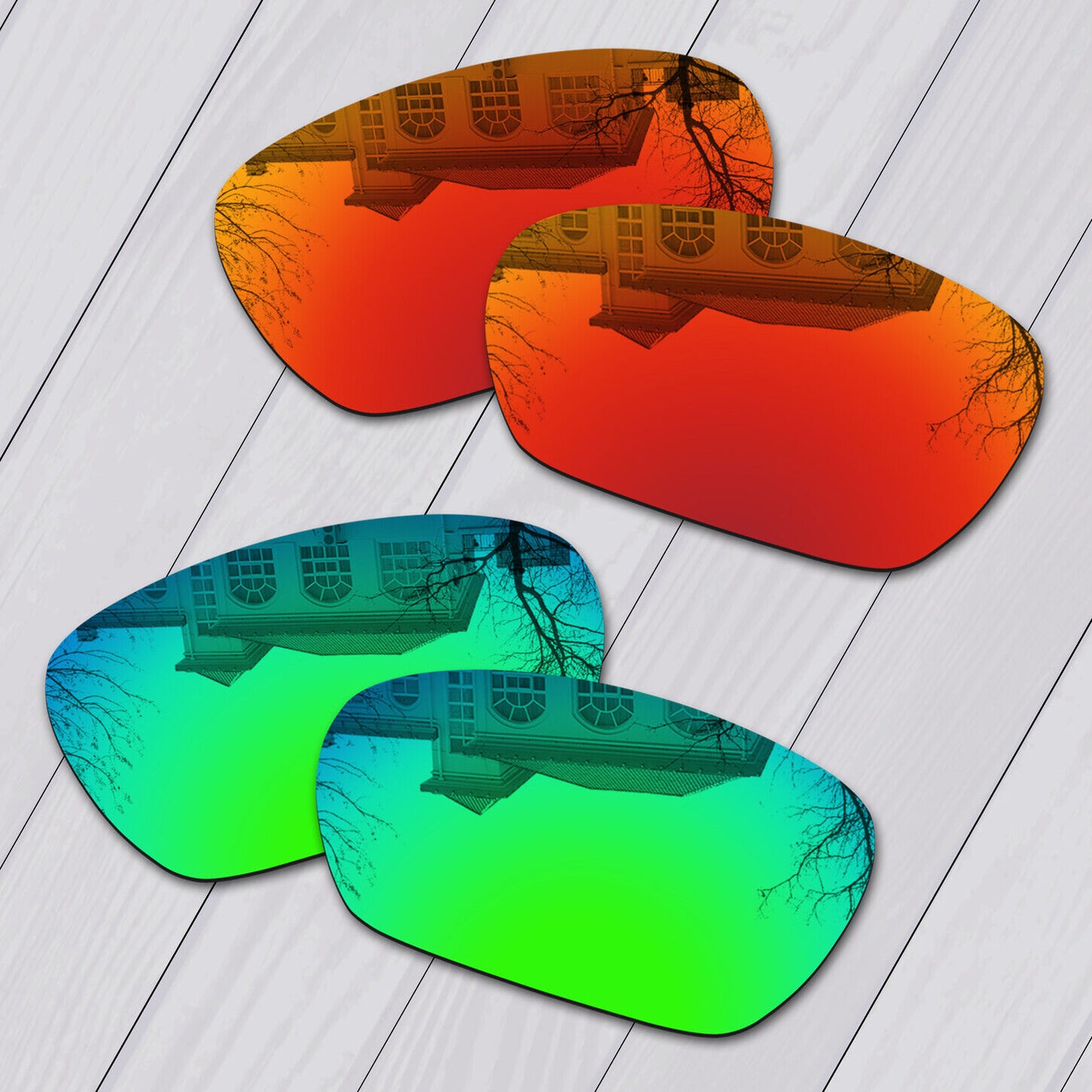 POLARIZED Replacement Lot Lenses For-Oakley Spike Sunglasses Anti-Scratch