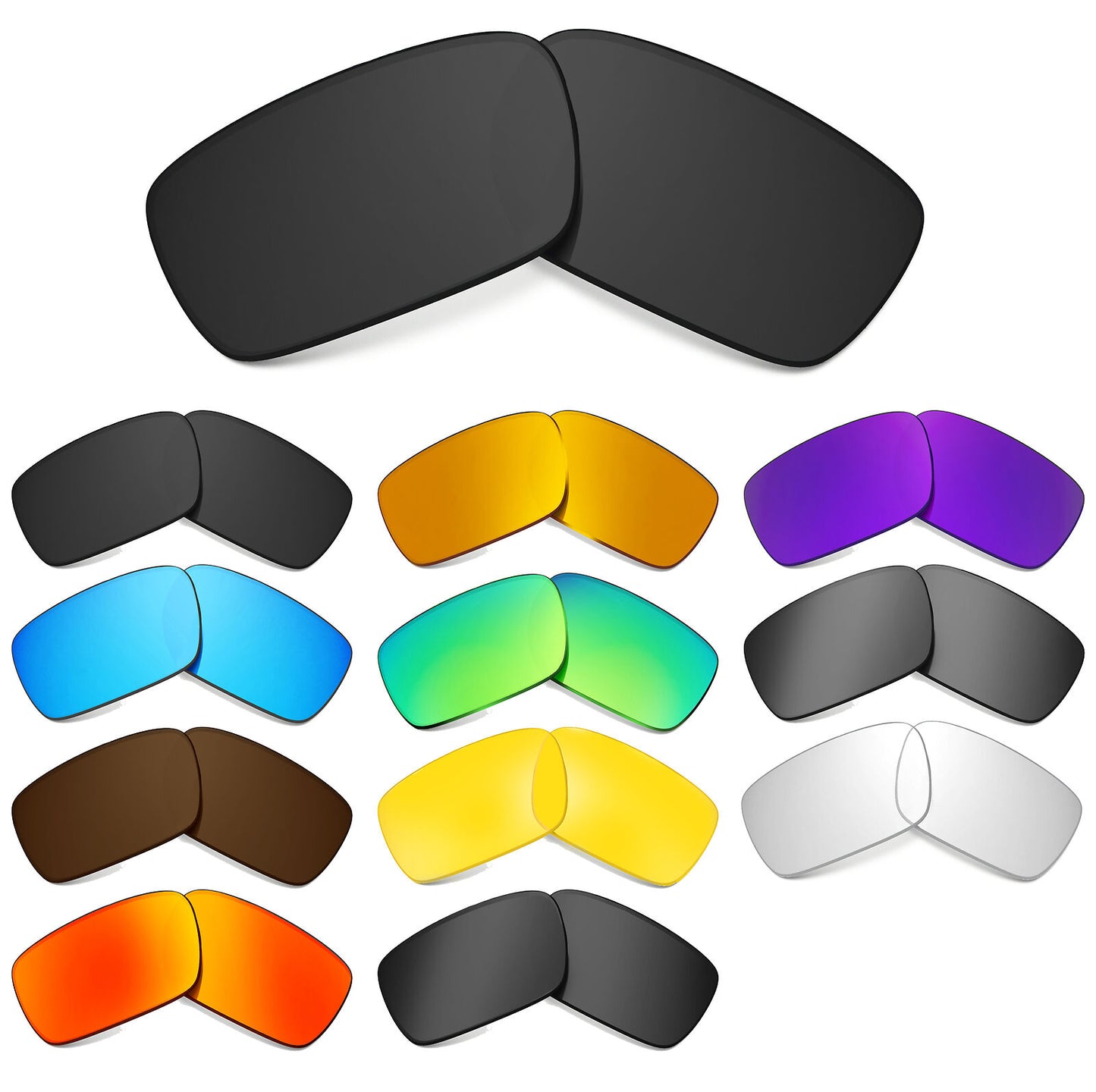 LenSwitch Replacement Lenses for Oakley Crankshaft Sunglasses Multi-Color