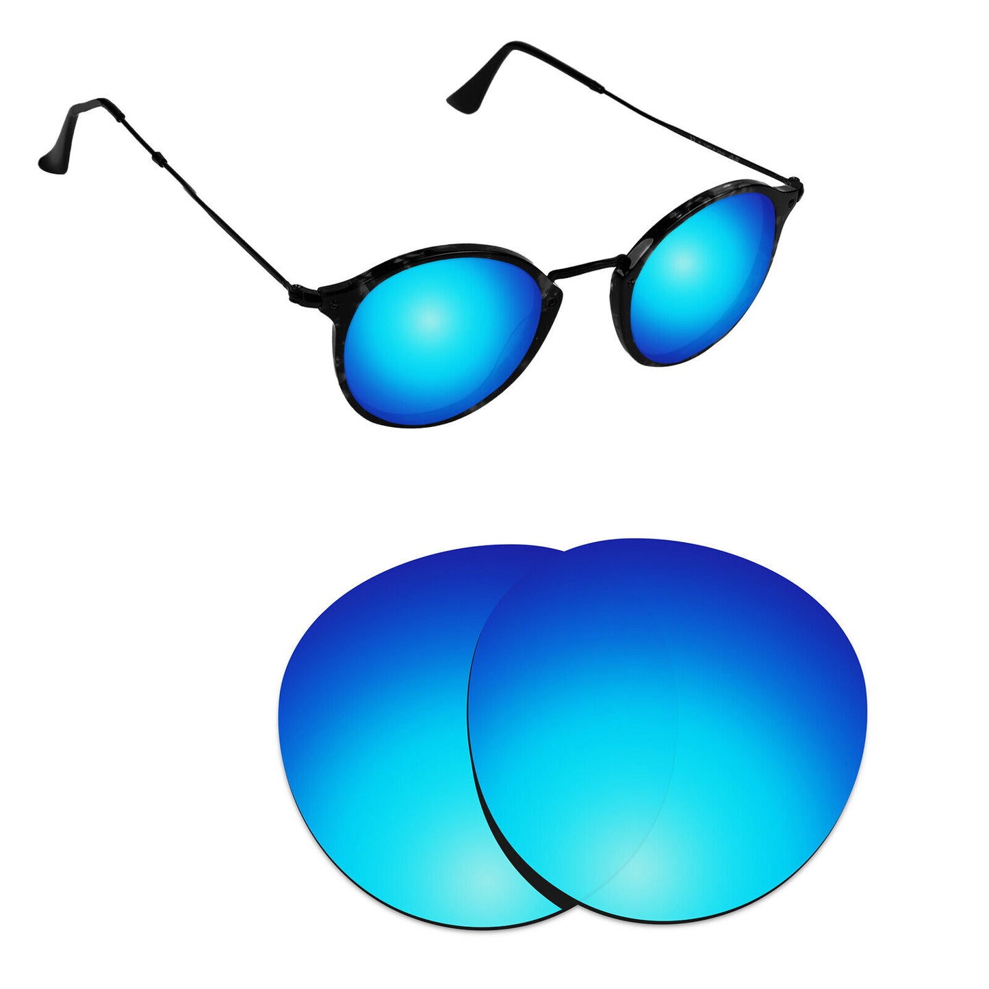 Hawkry Polarized Replacement Lenses for - RayBan-RB2447-49 Sunglass - Multiple