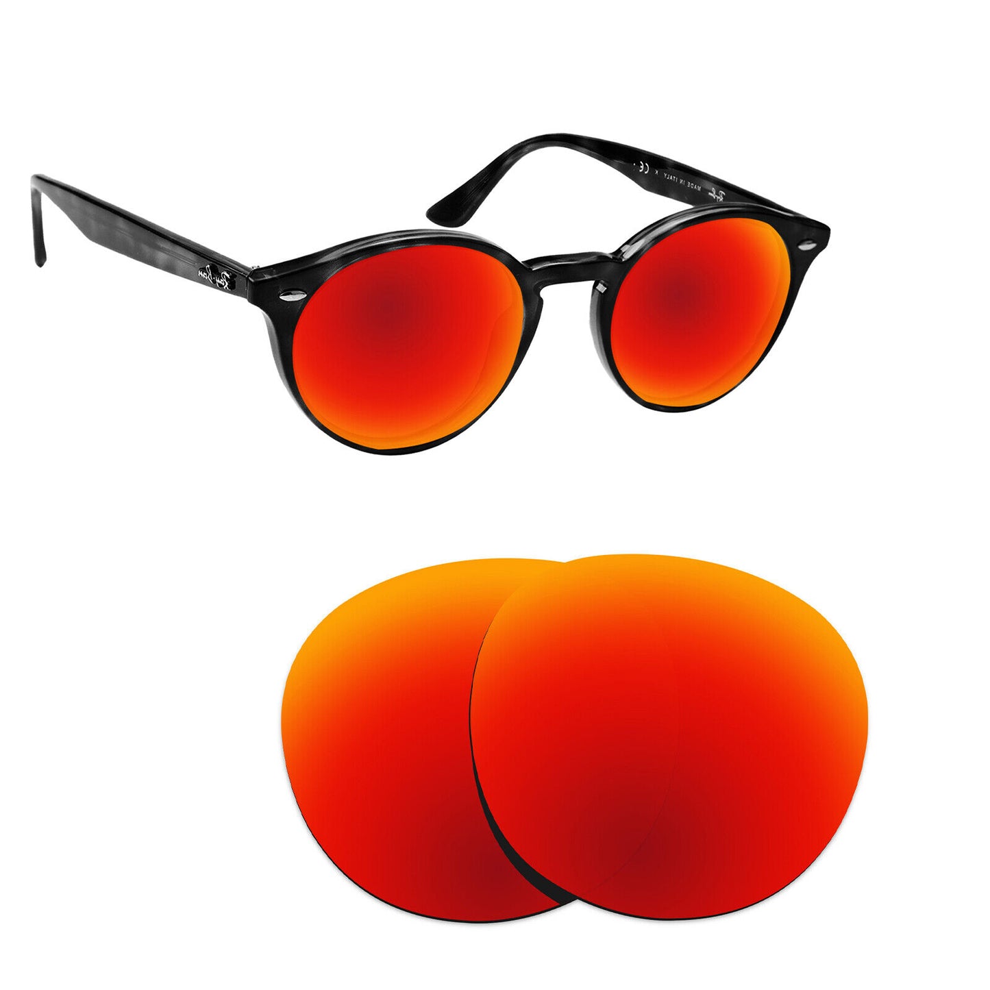 Hawkry Polarized Replacement Lenses for - RayBan-RB2180-49 Sunglass - Multiple