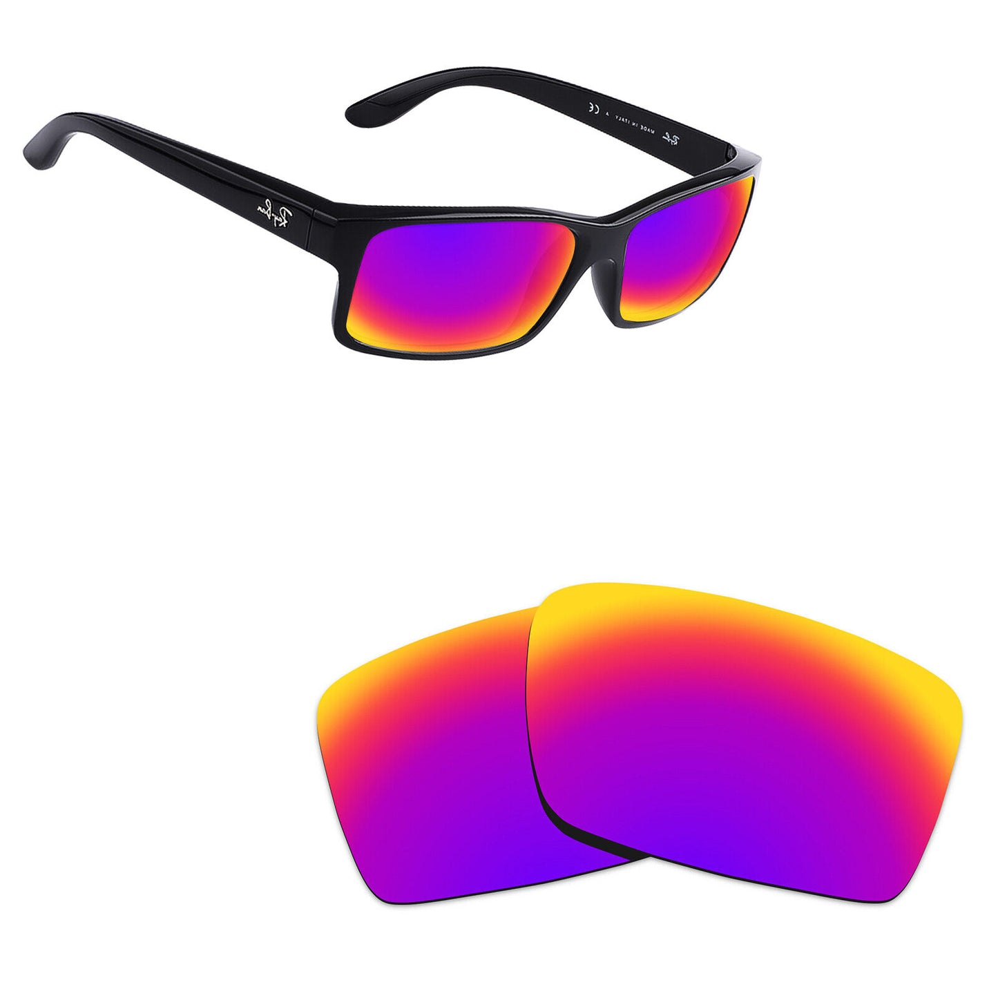 Hawkry Polarized Replacement Lenses for - RayBan-RB4151-59 Sunglass - Multiple