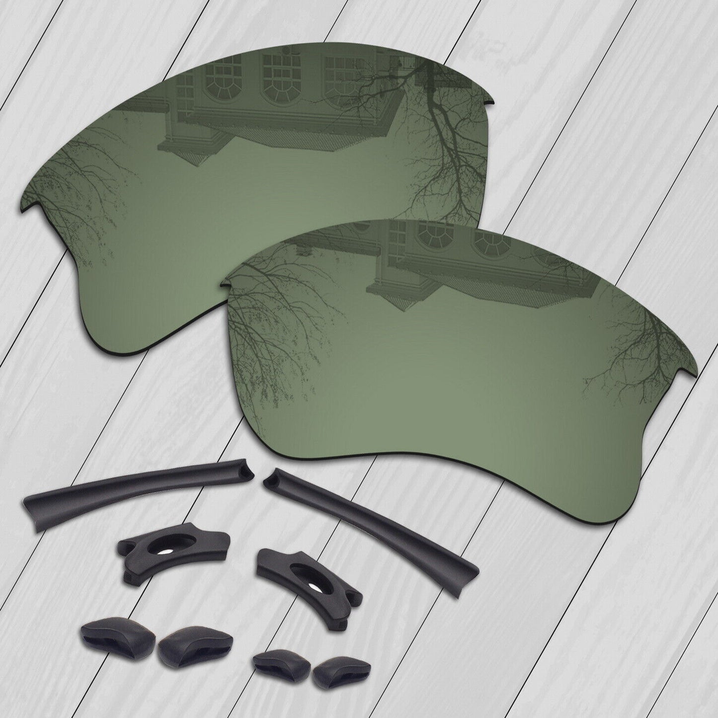 POLARIZED Replacement Lenses For-Oakley Flak Jacket XLJ & Kits Anti-Scratch Opt
