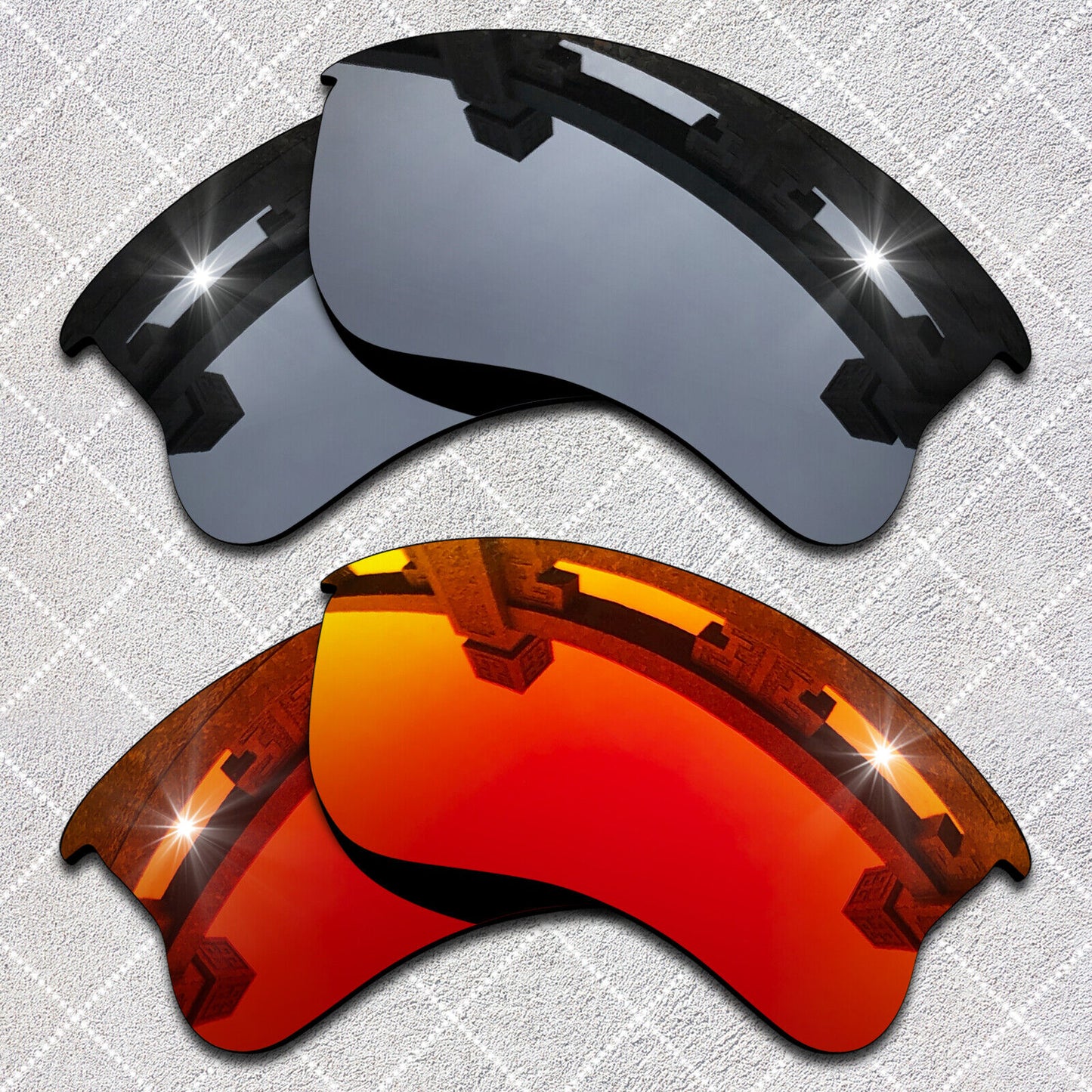 HeyRay Replacement Lenses for Flak Jacket XLJ Sunglasses Polarized -Opt