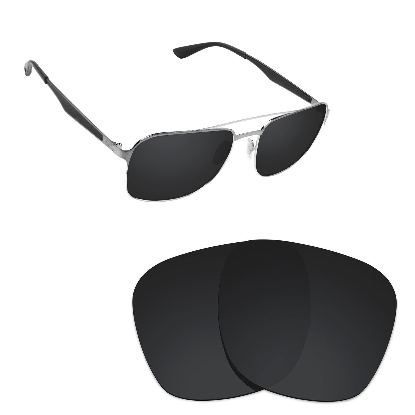 Hawkry Polarized Replacement Lenses for - RayBan-RB3570-58 Sunglass - Multiple