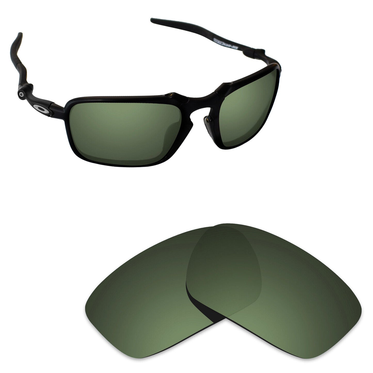 Hawkry Polarized Replacement Lenses for-Oakley Badman OO6020 Sunglass - Multiple