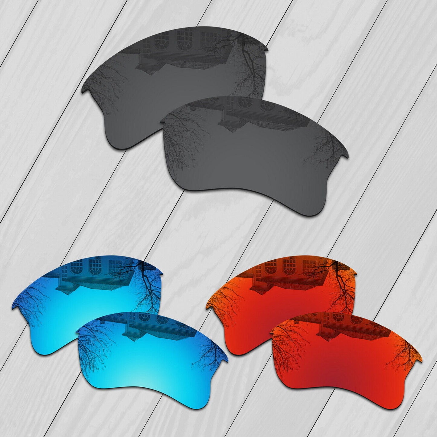 POLARIZED Replacement Lenses For-Oakley Flak Jacket XLJ & Kits Anti-Scratch Opt